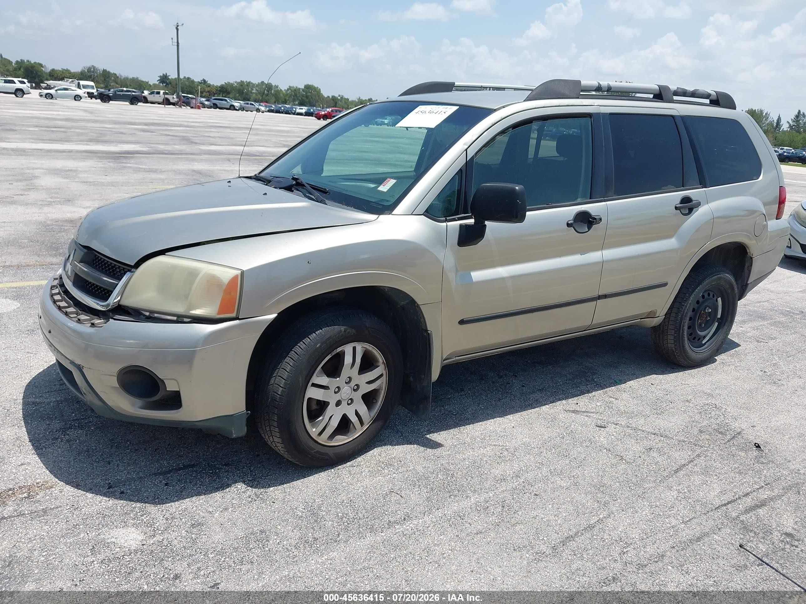 2006 Mitsubishi Endeavor Ls Beige vin: 4A4MN21SX6E053159