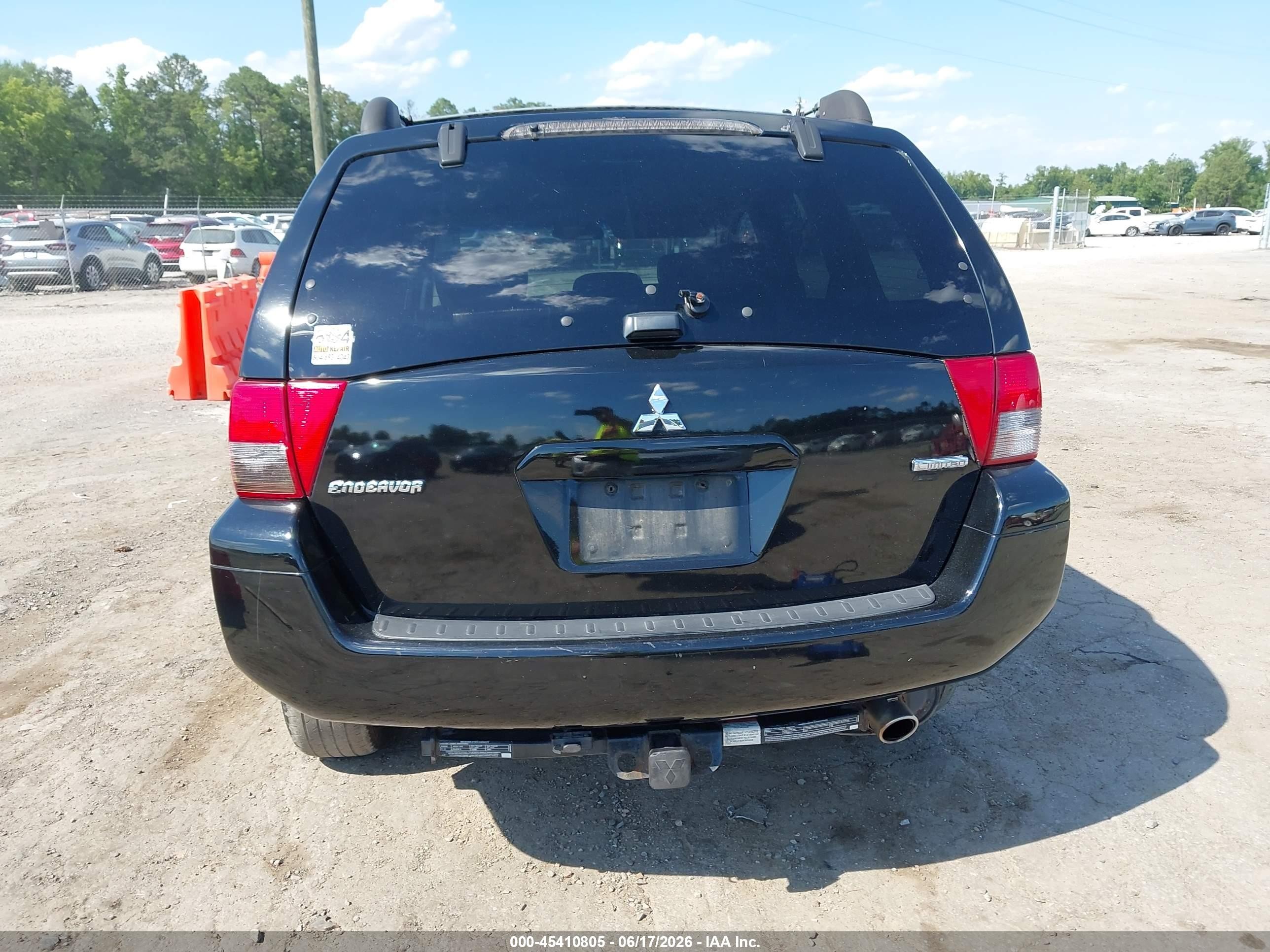 2005 Mitsubishi Endeavor Limited Black vin: 4A4MN41S55E003277