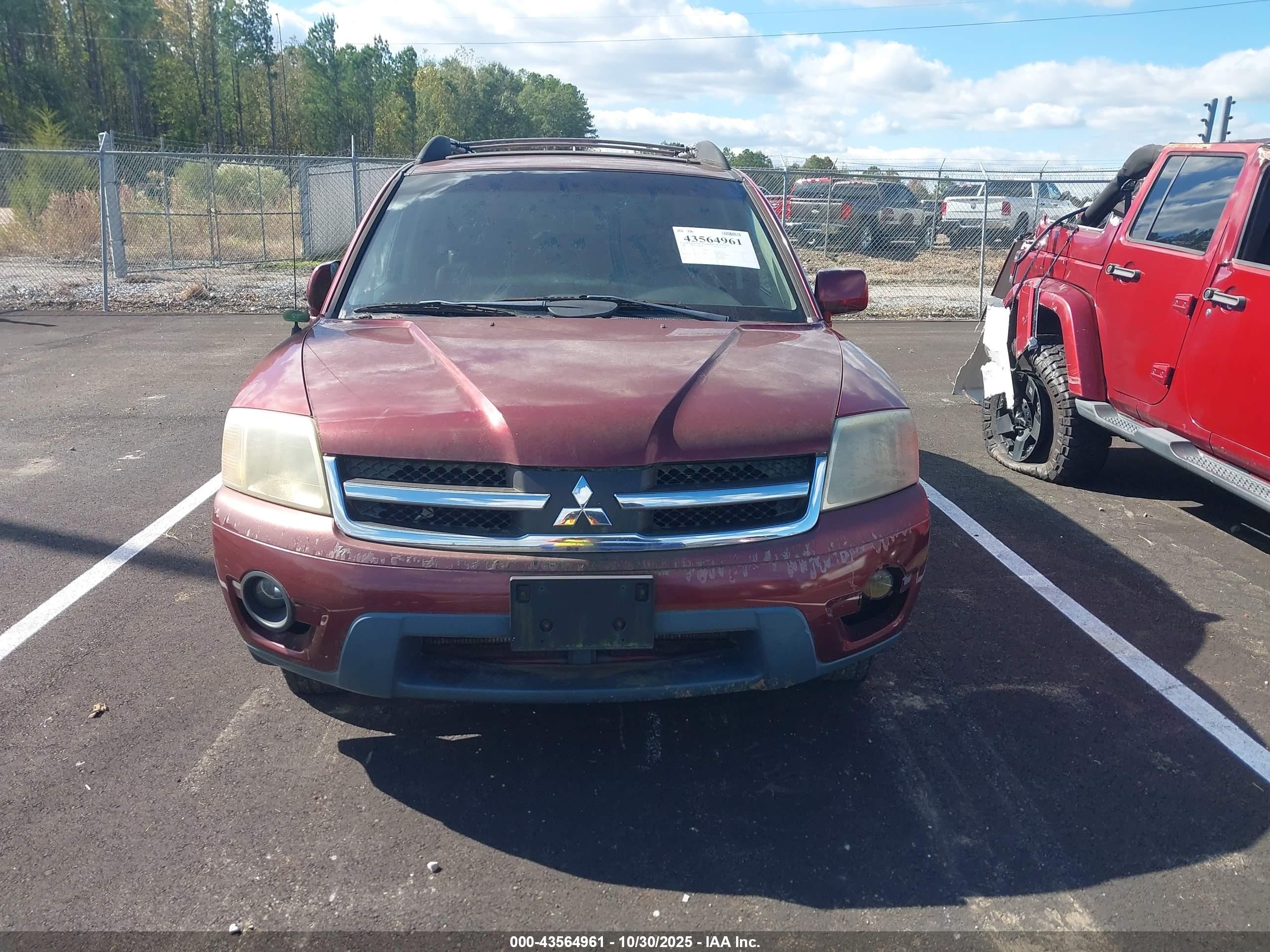 2006 Mitsubishi Endeavor Limited Red vin: 4A4MN41S96E077934