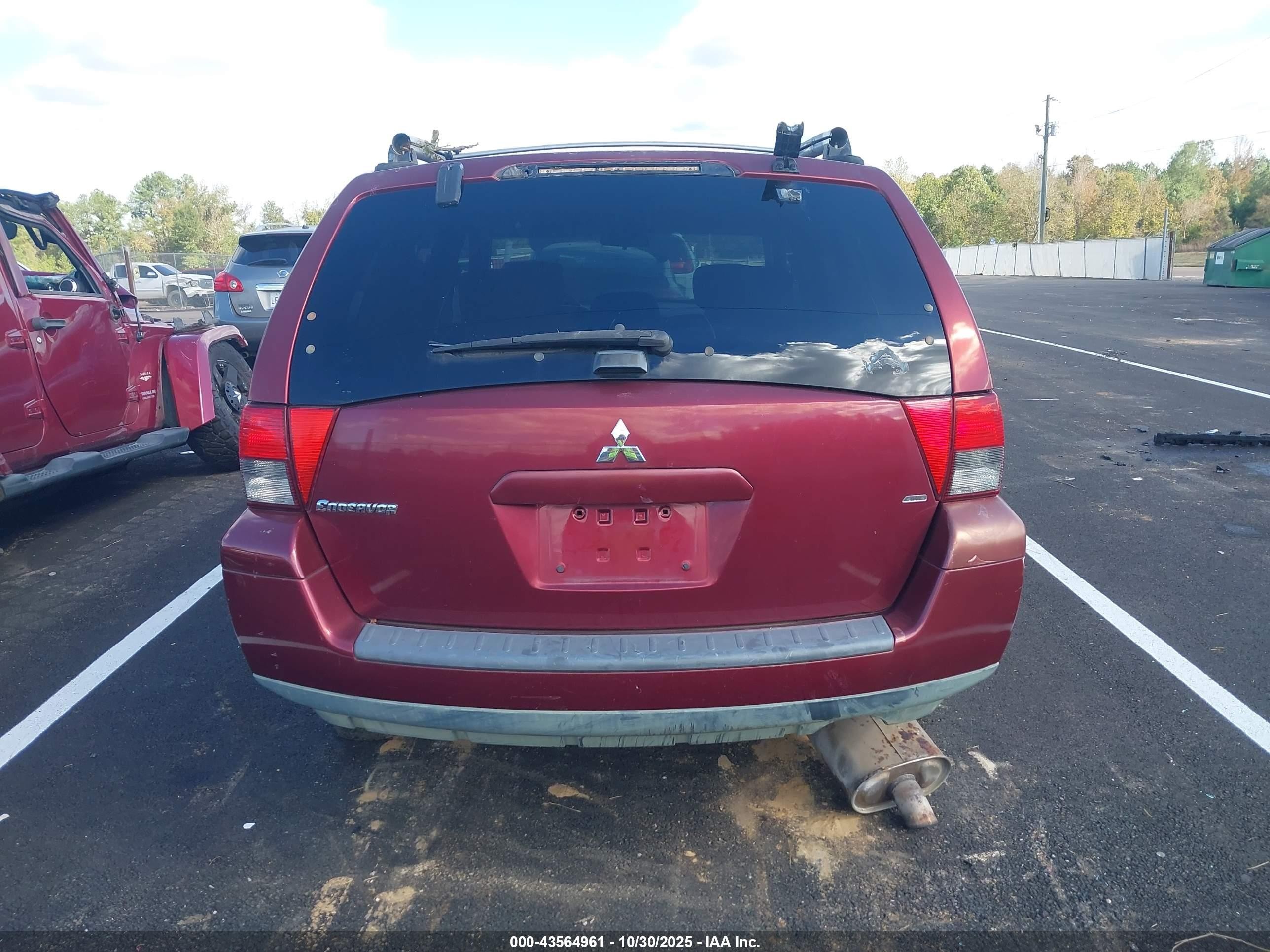 2006 Mitsubishi Endeavor Limited Red vin: 4A4MN41S96E077934