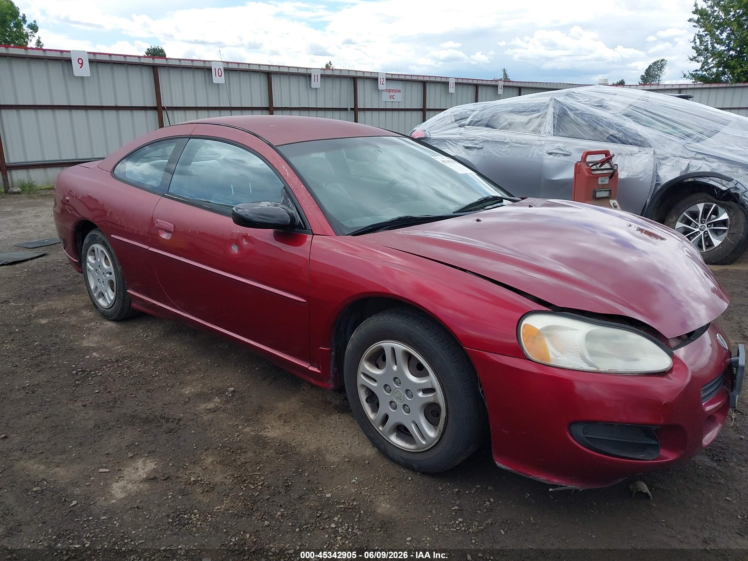 2002 Dodge Stratus Se Burgundy vin: 4B3AG42H02E145149