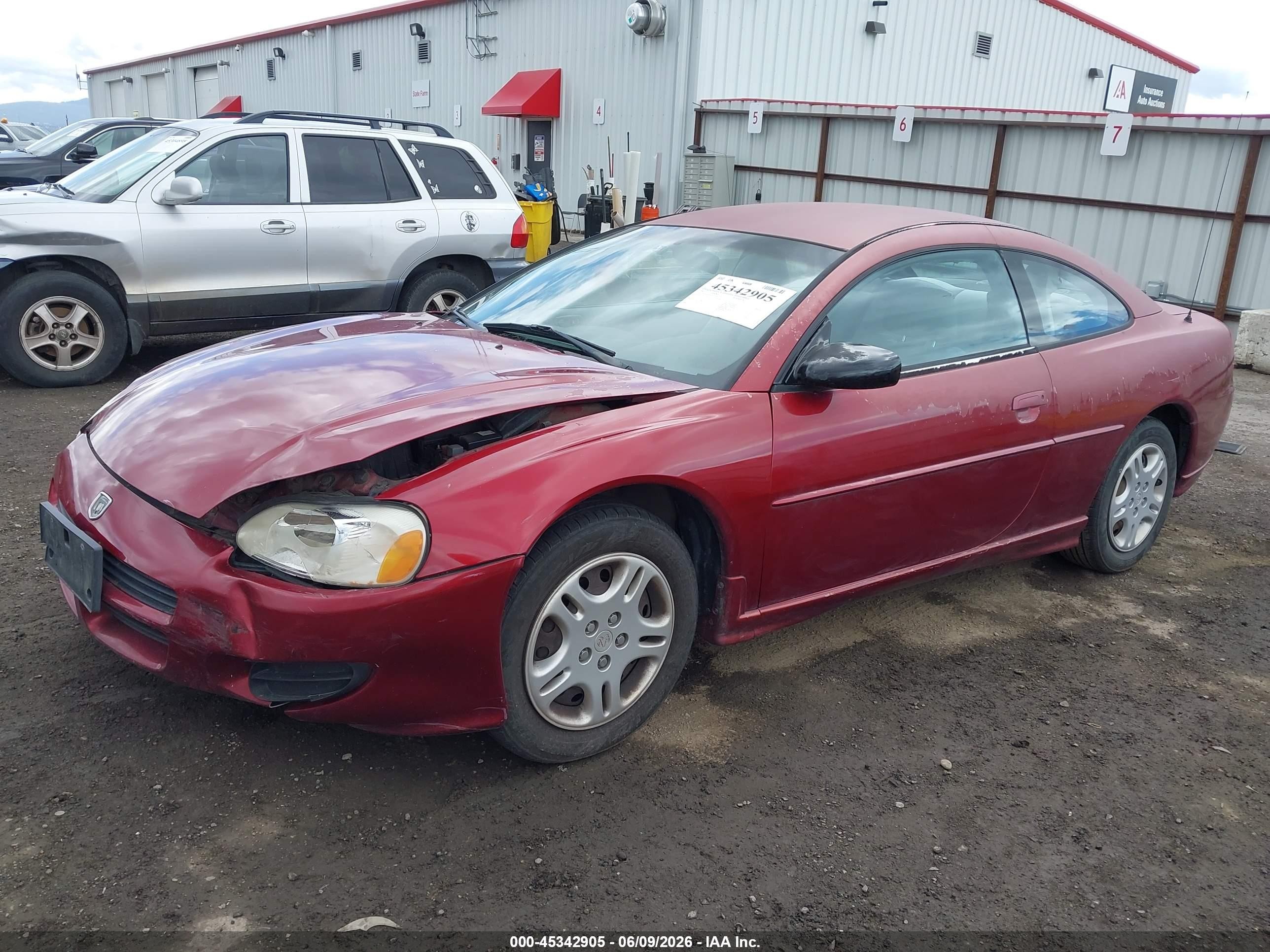 2002 Dodge Stratus Se Burgundy vin: 4B3AG42H02E145149