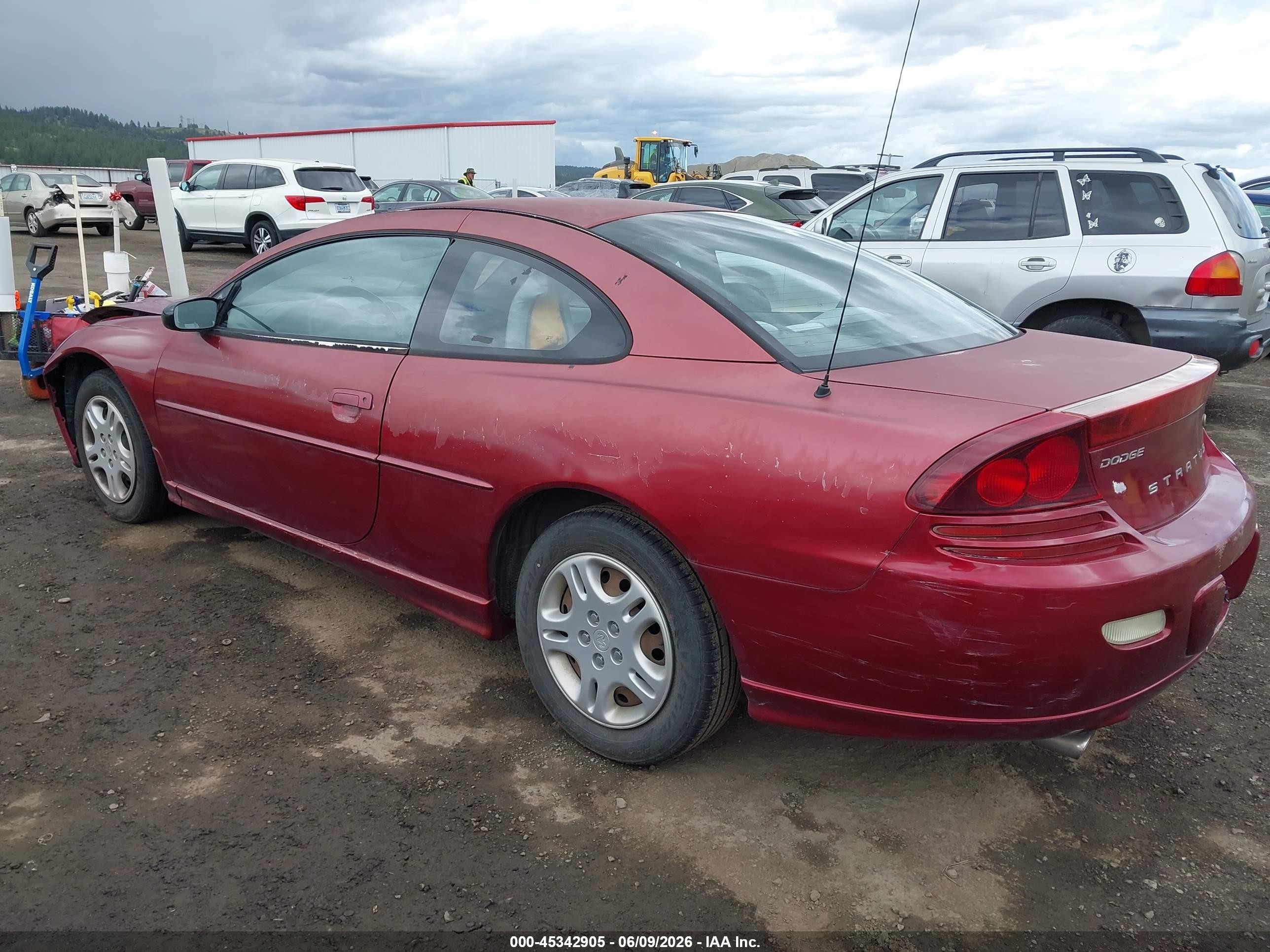 2002 Dodge Stratus Se Burgundy vin: 4B3AG42H02E145149