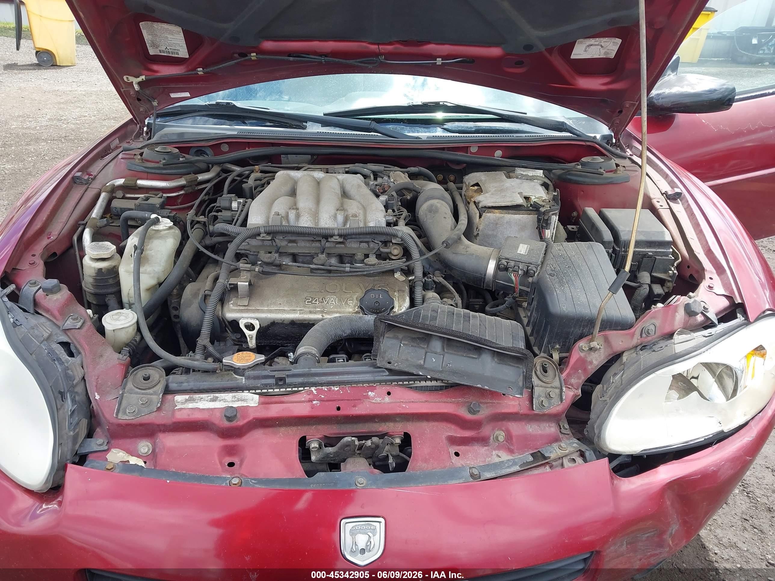 2002 Dodge Stratus Se Burgundy vin: 4B3AG42H02E145149