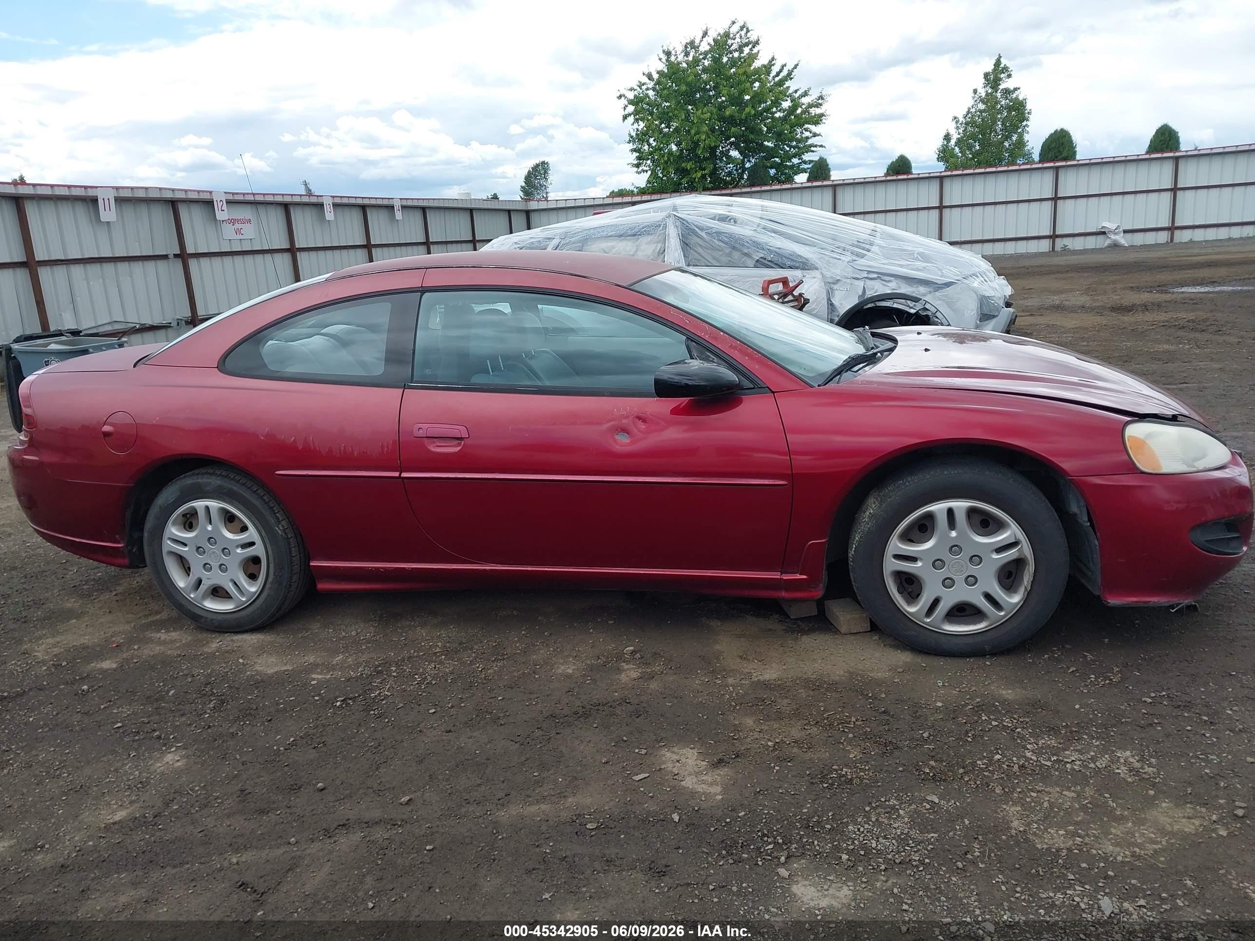 2002 Dodge Stratus Se Burgundy vin: 4B3AG42H02E145149
