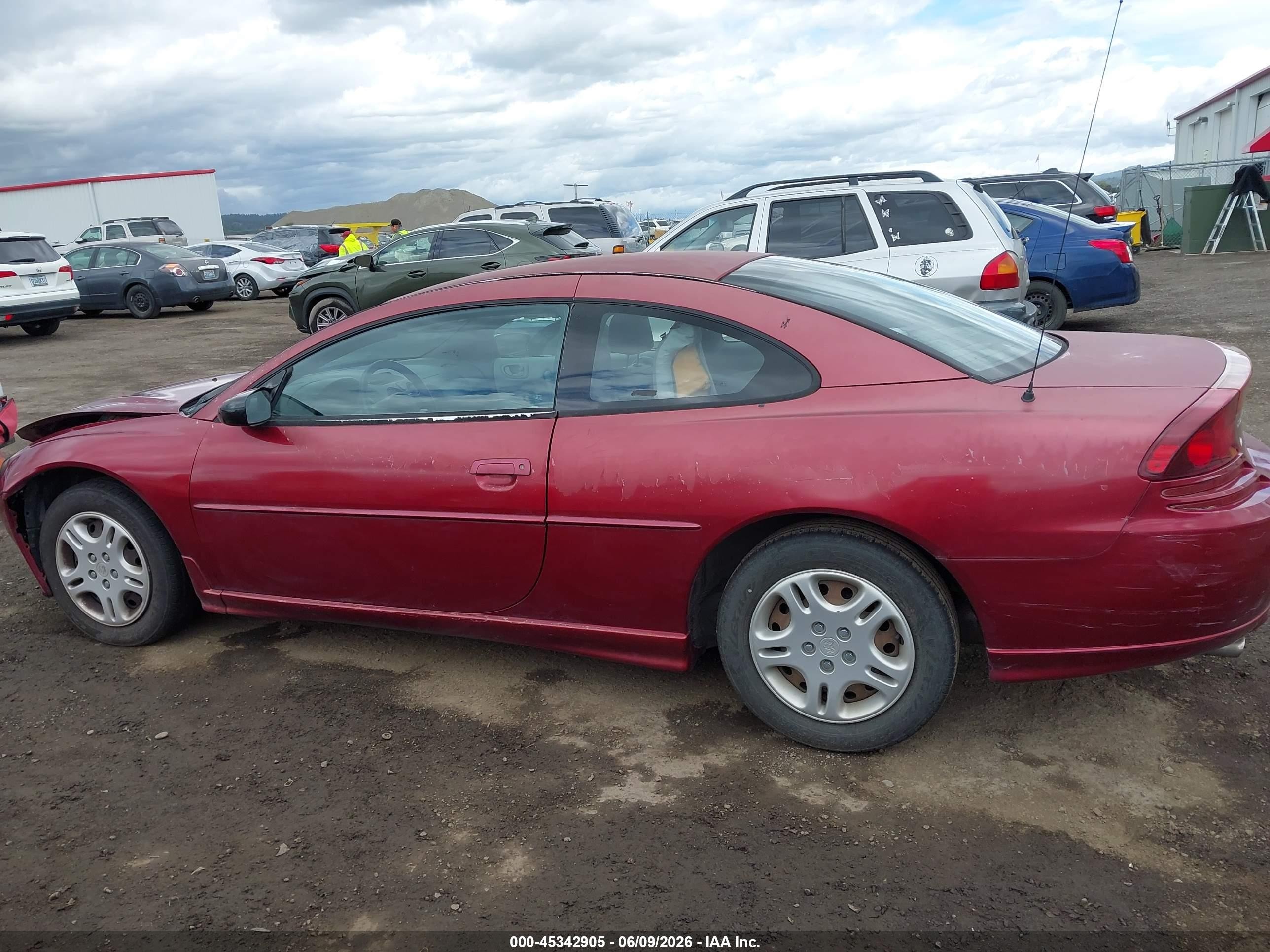 2002 Dodge Stratus Se Burgundy vin: 4B3AG42H02E145149