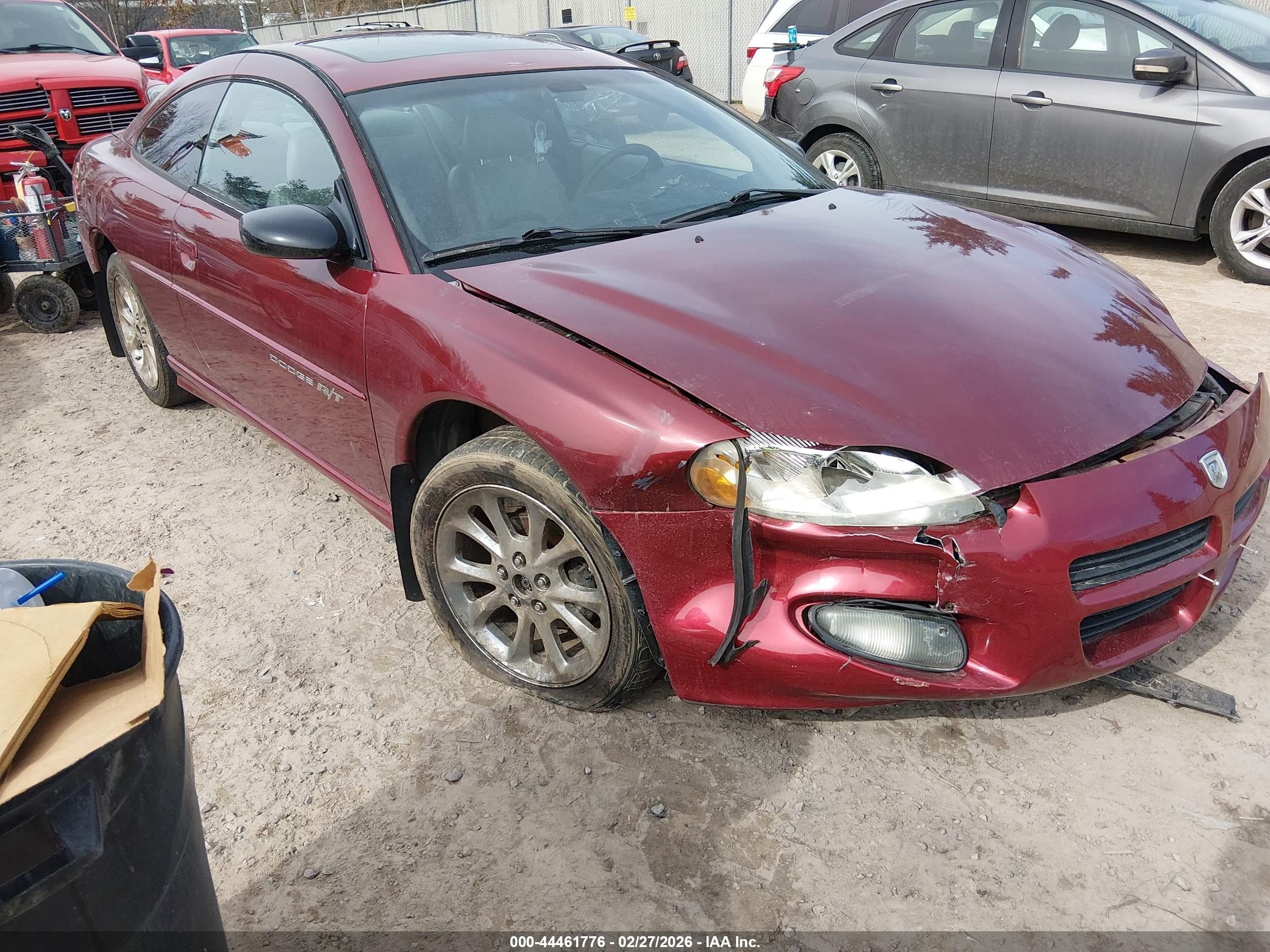 2001 Dodge Stratus R/t Red vin: 4B3AG52H01E164837