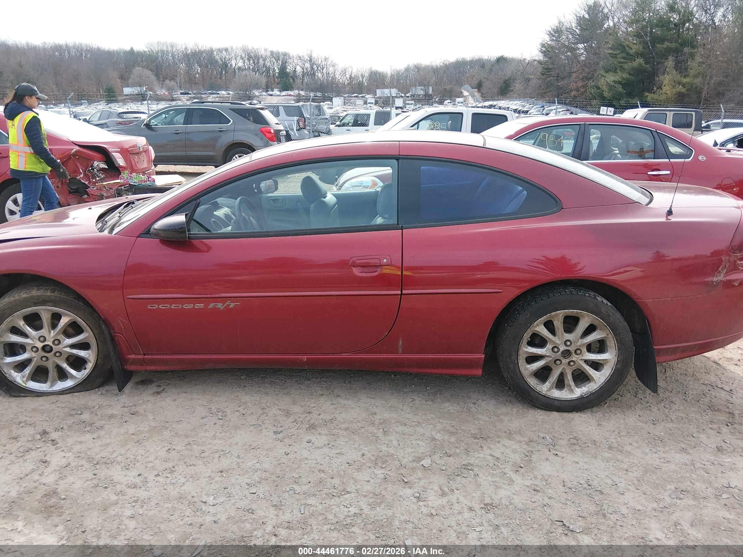 2001 Dodge Stratus R/t Red vin: 4B3AG52H01E164837