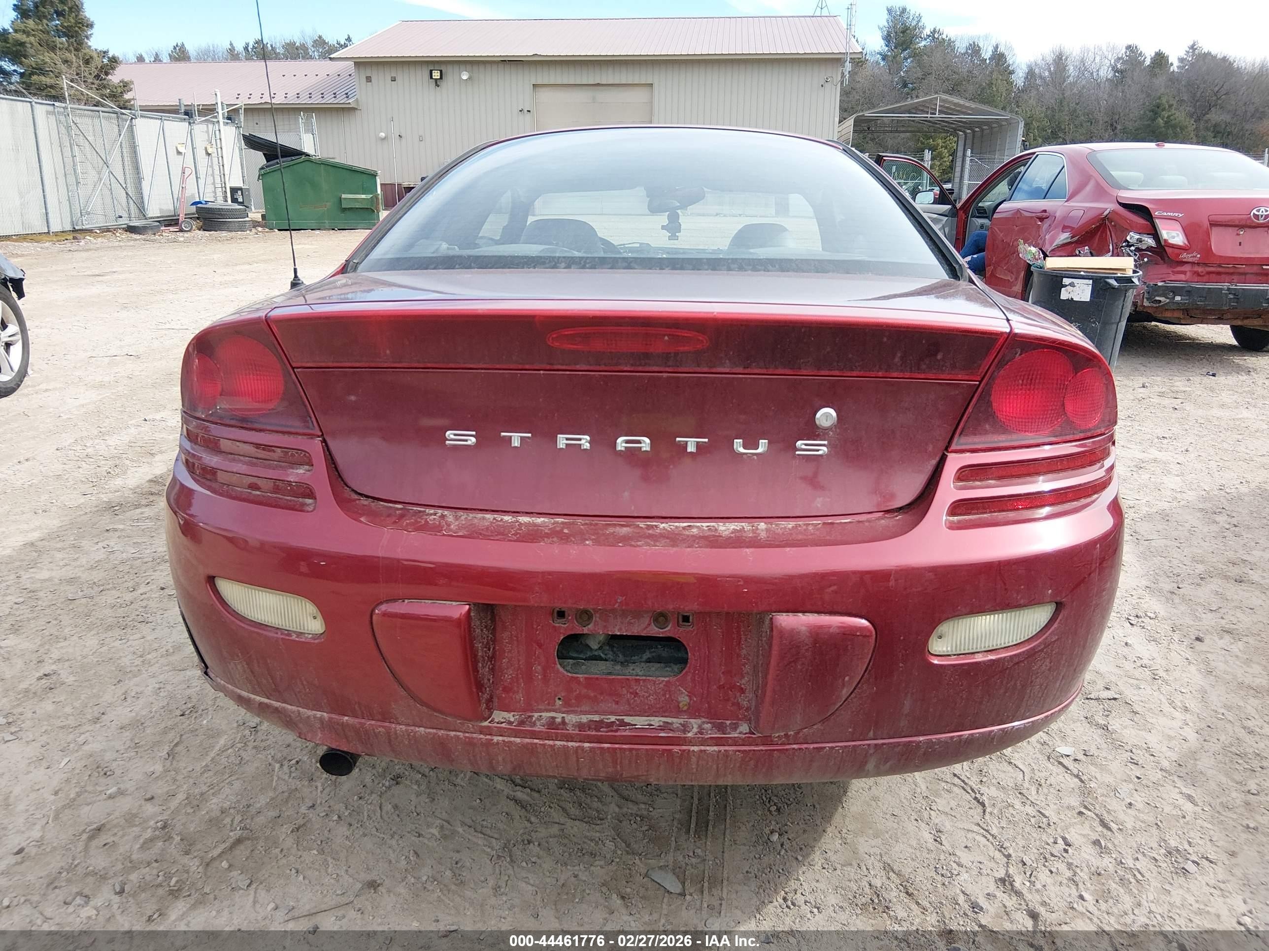 2001 Dodge Stratus R/t Red vin: 4B3AG52H01E164837