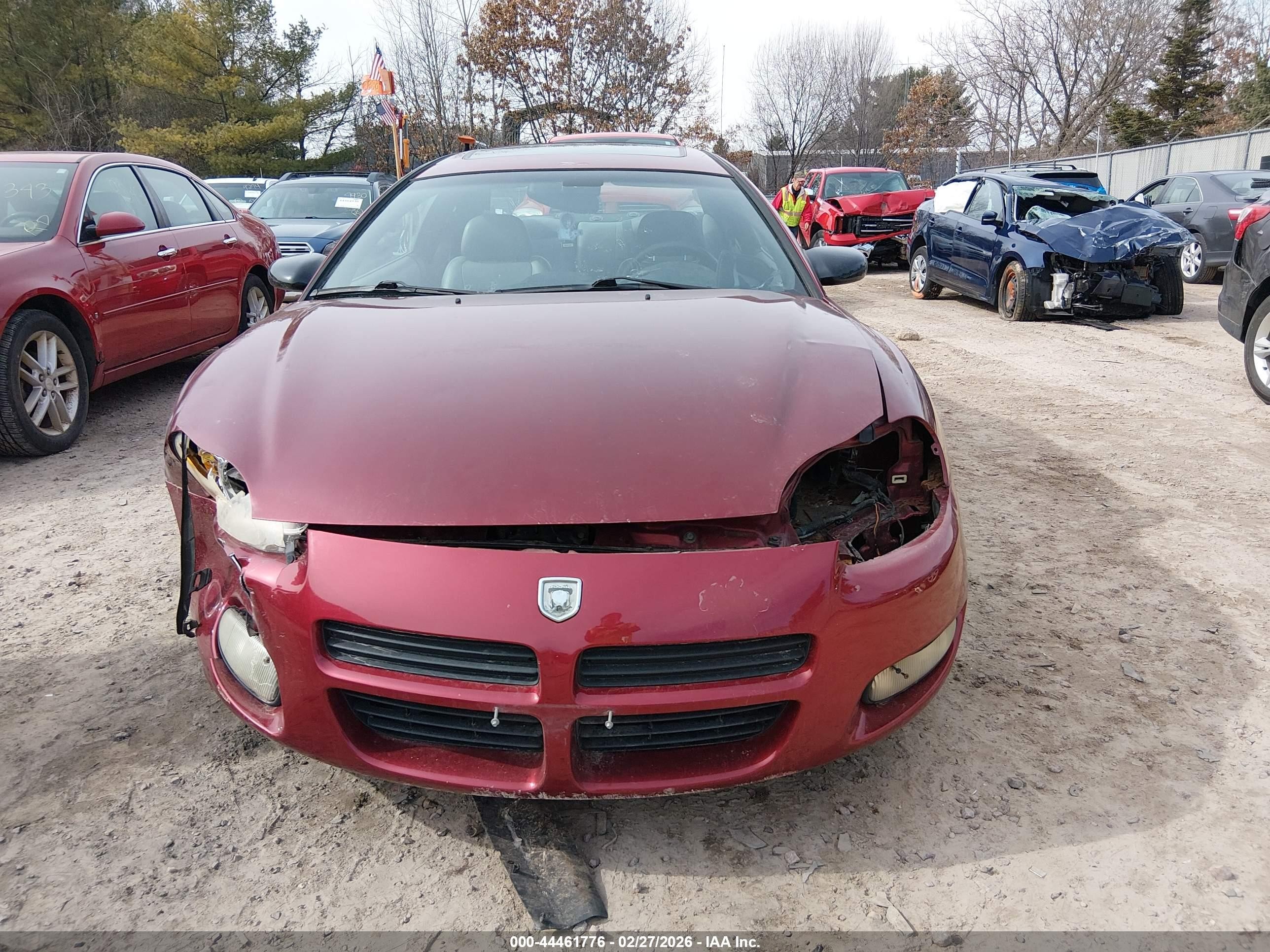 2001 Dodge Stratus R/t Red vin: 4B3AG52H01E164837