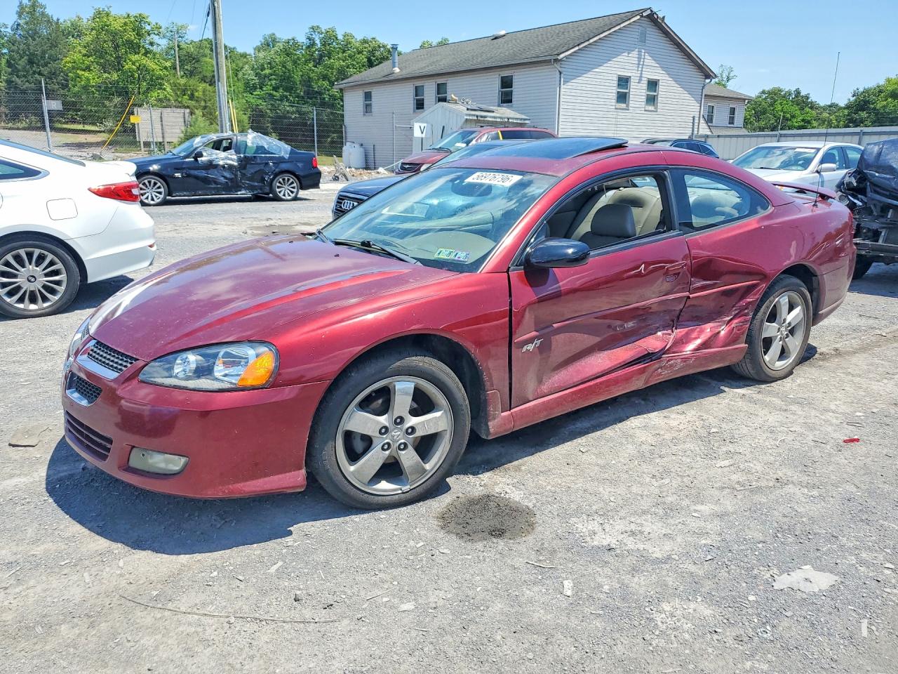 2004 Dodge Stratus R Red vin: 4B3AG52H24E030786