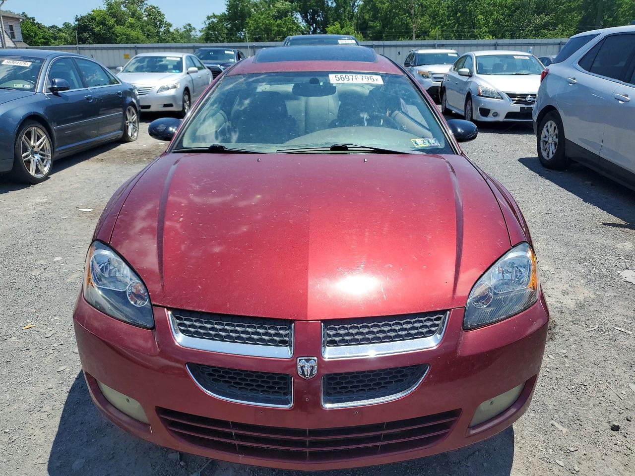 2004 Dodge Stratus R Red vin: 4B3AG52H24E030786