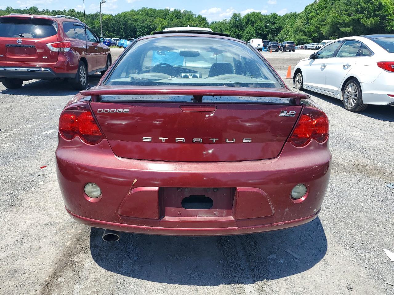 2004 Dodge Stratus R Red vin: 4B3AG52H24E030786