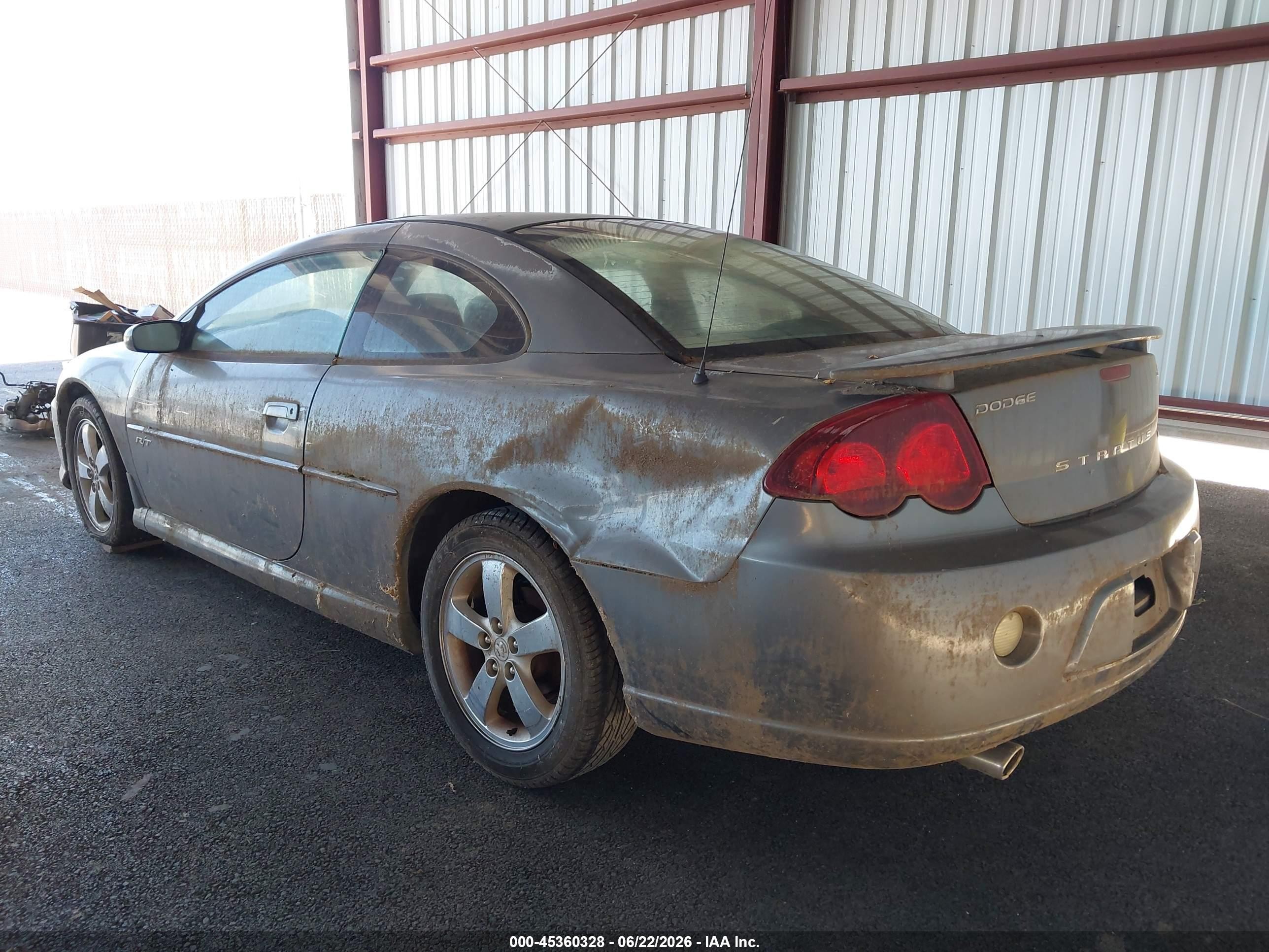 2004 Dodge Stratus R/t Gray vin: 4B3AG52H74E072614