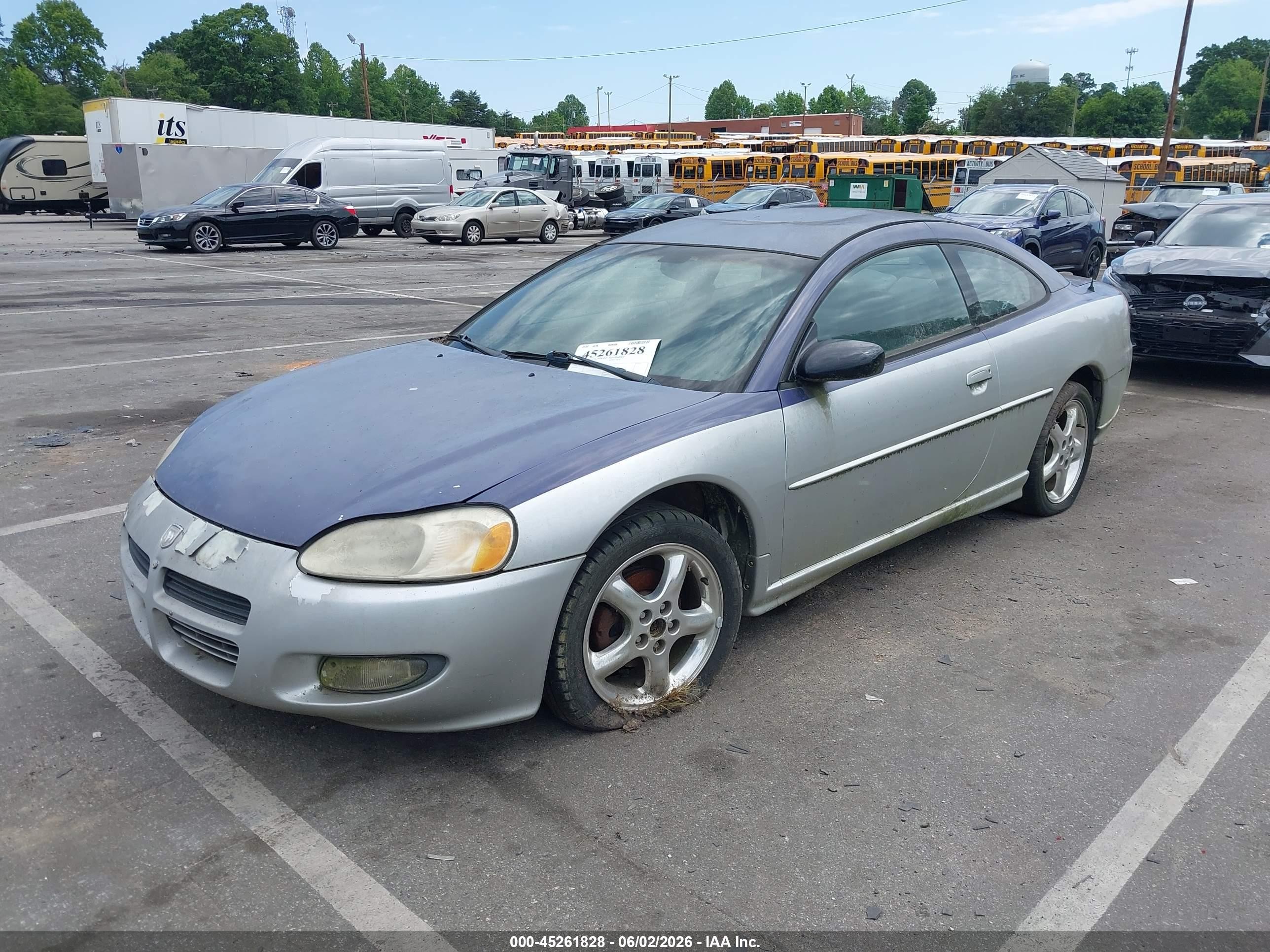 2001 Dodge Stratus R/t Синий vin: 4B3AG52H81E228834