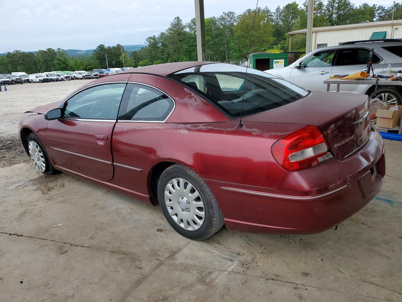 2003 Chrysler Sebring Lx Burgundy vin: 4C3AG42G03E180589