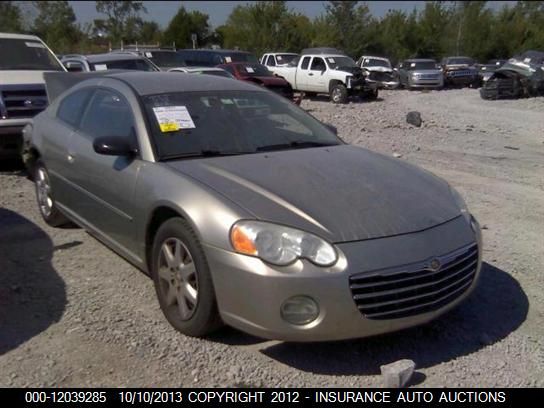 2005 Chrysler Sebring Coupe vin: 4C3AG42G75E033169