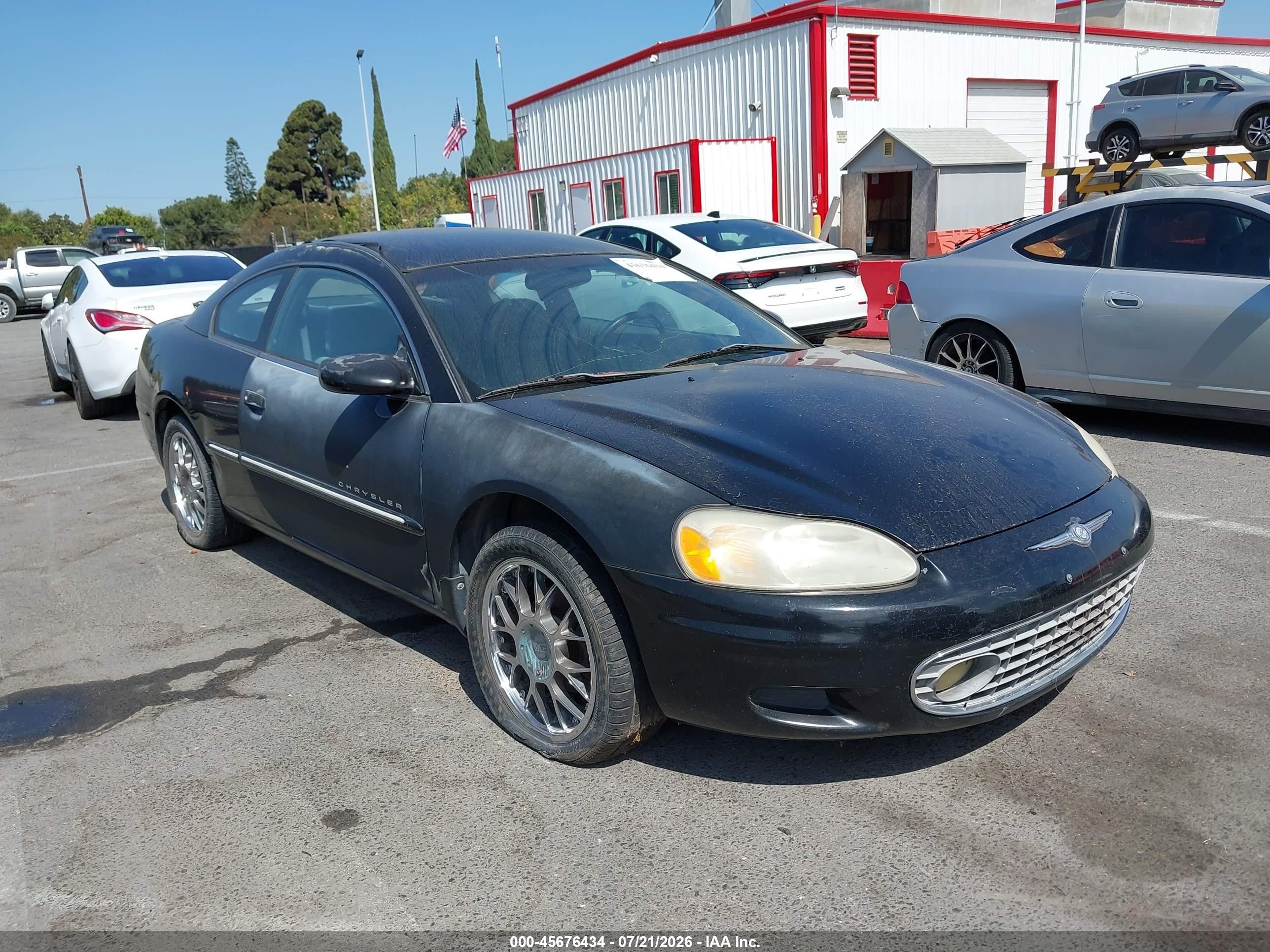 2001 Chrysler Sebring Lx Black vin: 4C3AG42H01E095077
