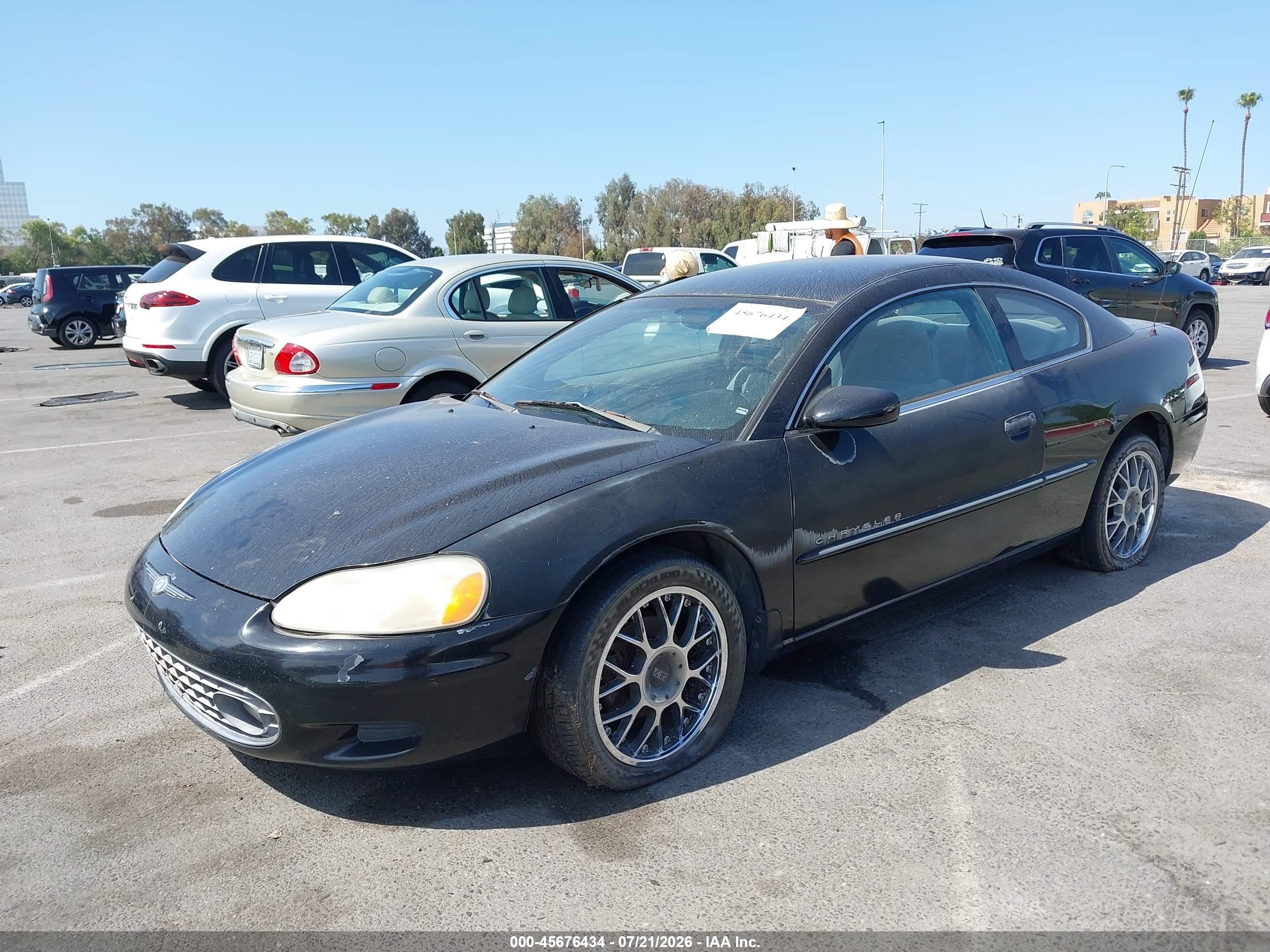 2001 Chrysler Sebring Lx Black vin: 4C3AG42H01E095077