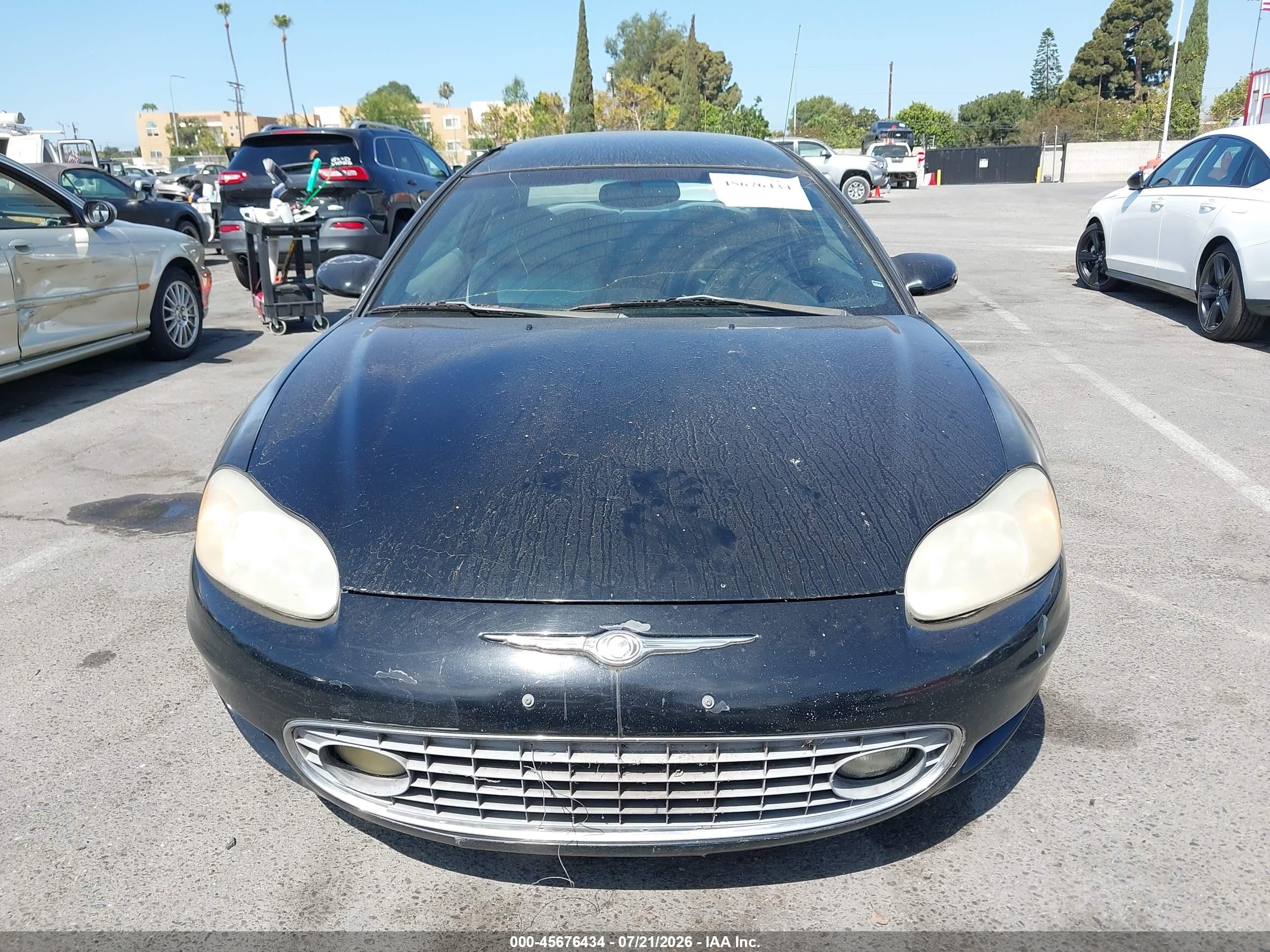 2001 Chrysler Sebring Lx Black vin: 4C3AG42H01E095077