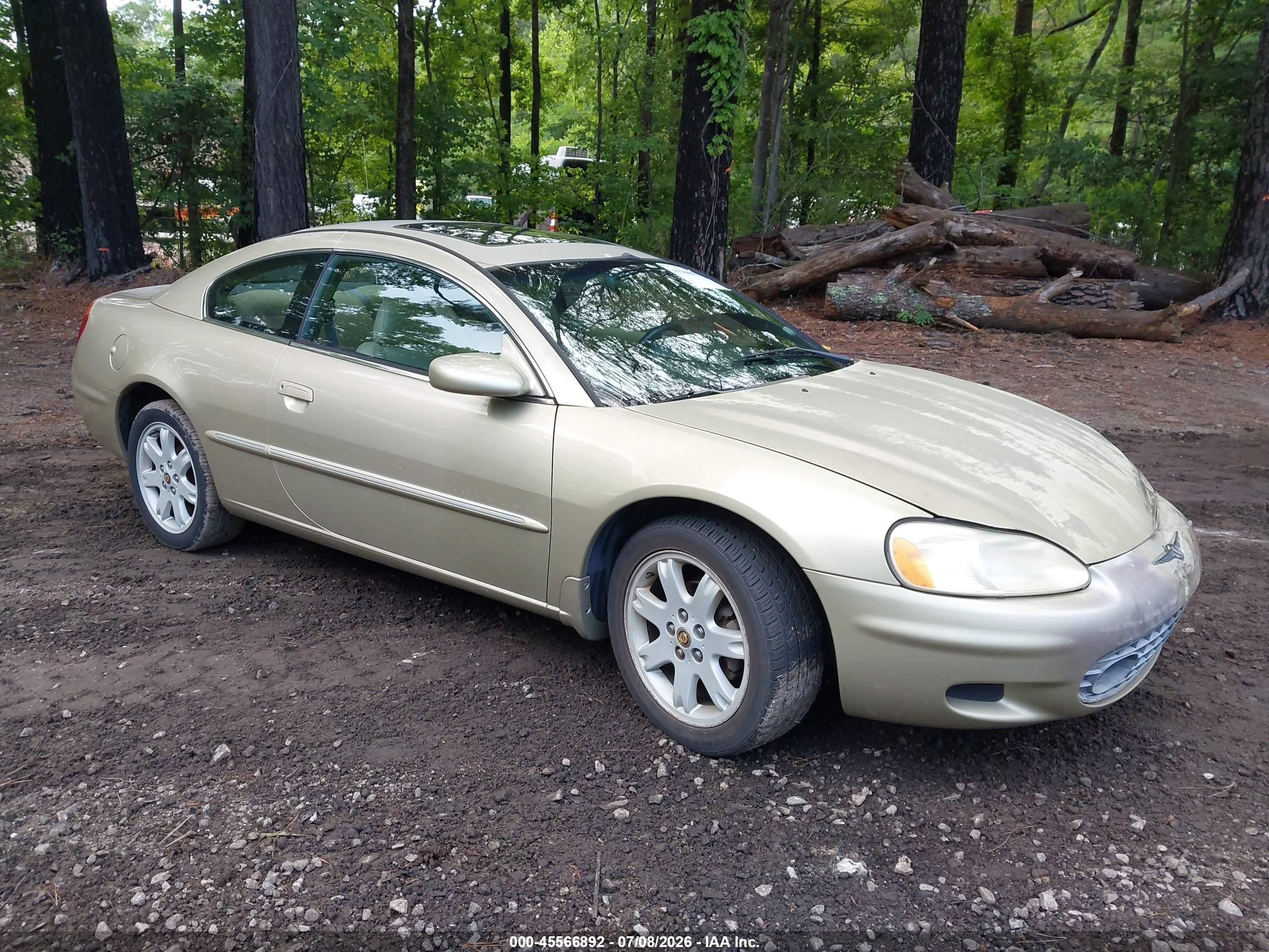 2001 Chrysler Sebring Lxi Gold vin: 4C3AG52H11E072218