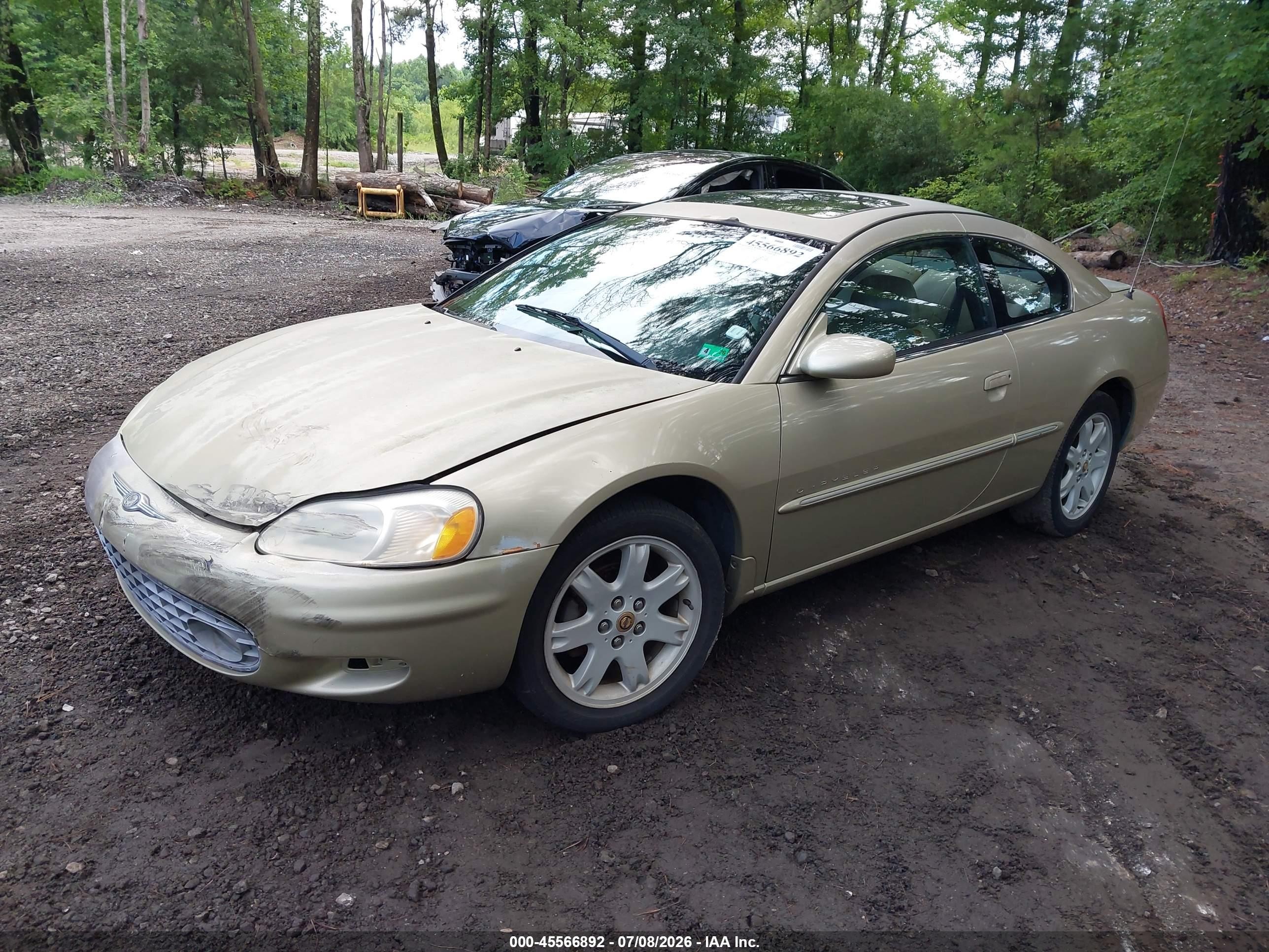 2001 Chrysler Sebring Lxi Gold vin: 4C3AG52H11E072218