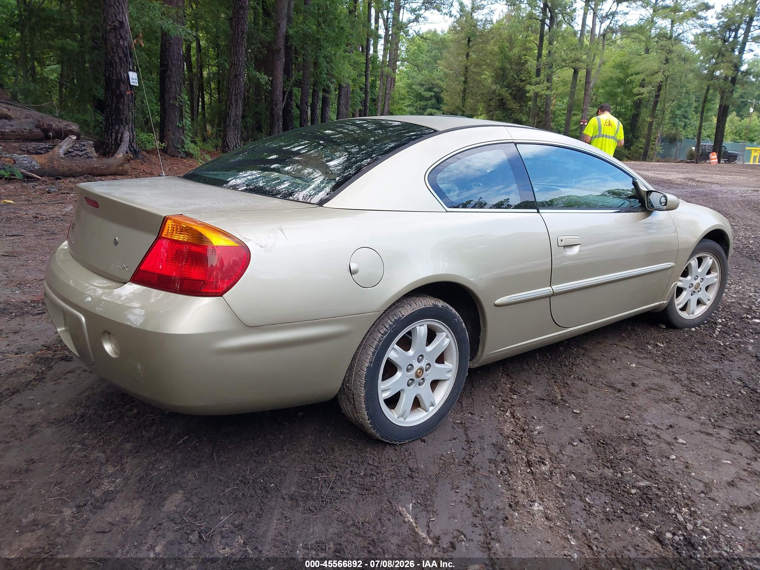 2001 Chrysler Sebring Lxi Gold vin: 4C3AG52H11E072218