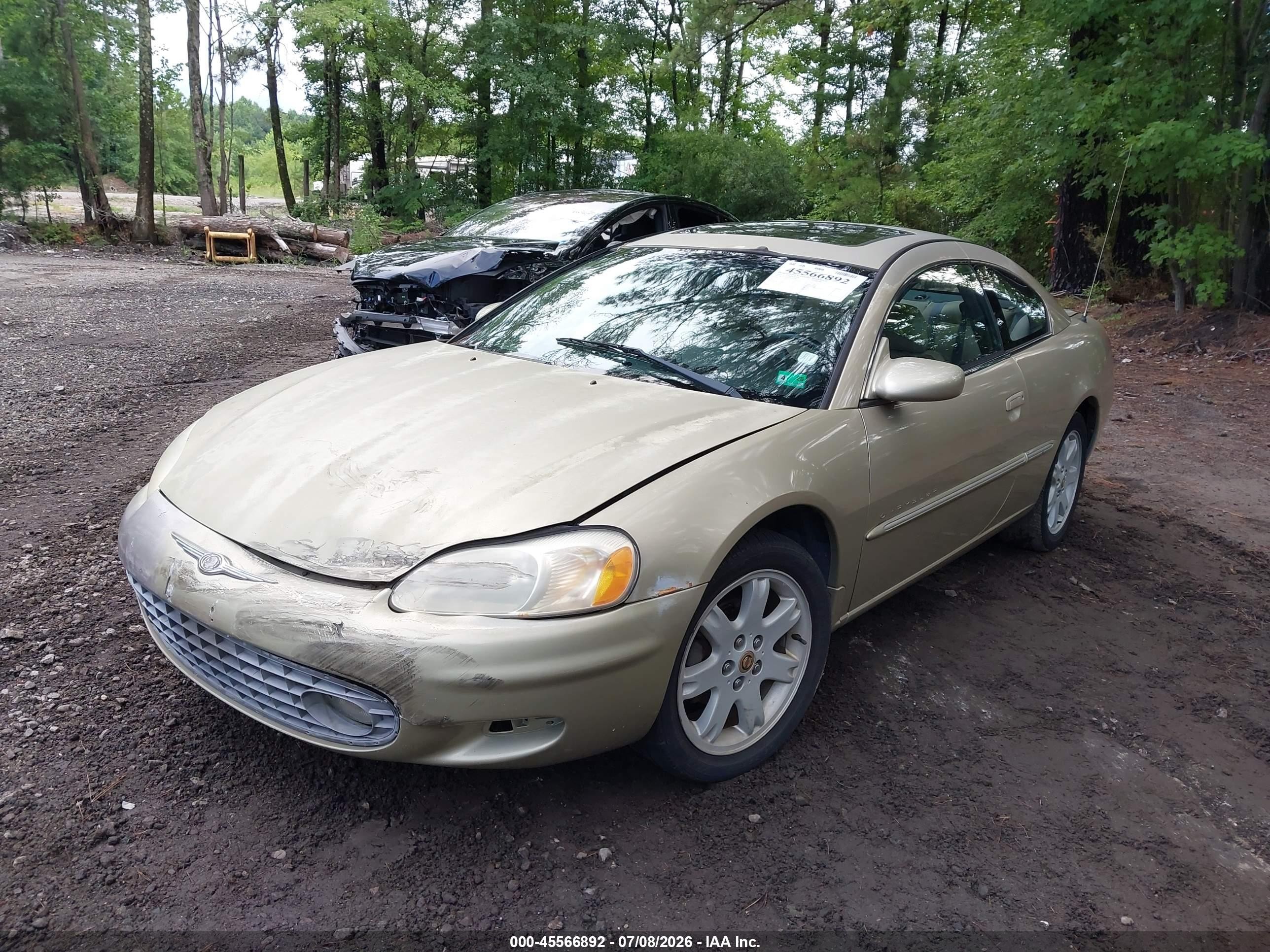 2001 Chrysler Sebring Lxi Gold vin: 4C3AG52H11E072218