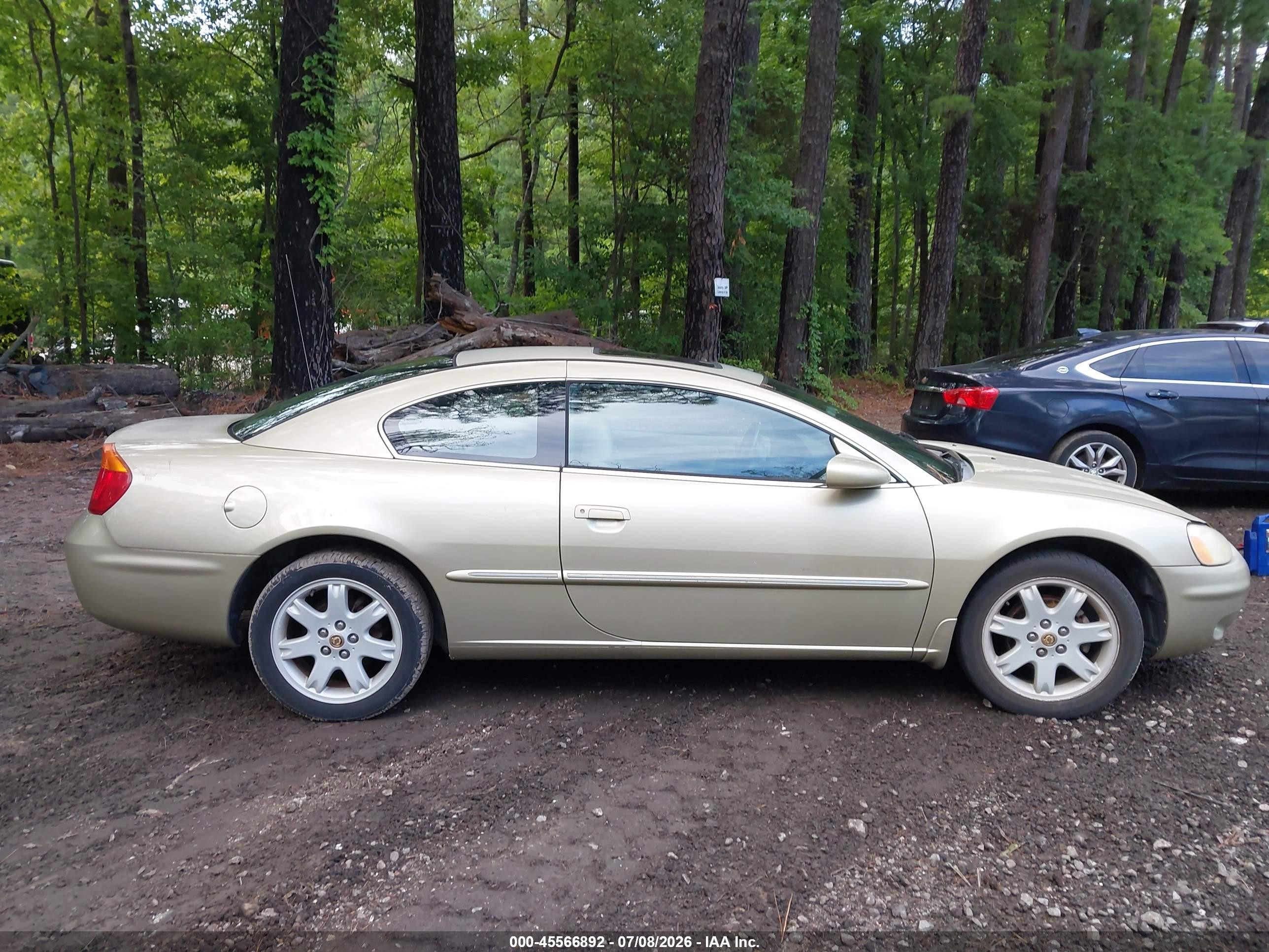 2001 Chrysler Sebring Lxi Gold vin: 4C3AG52H11E072218