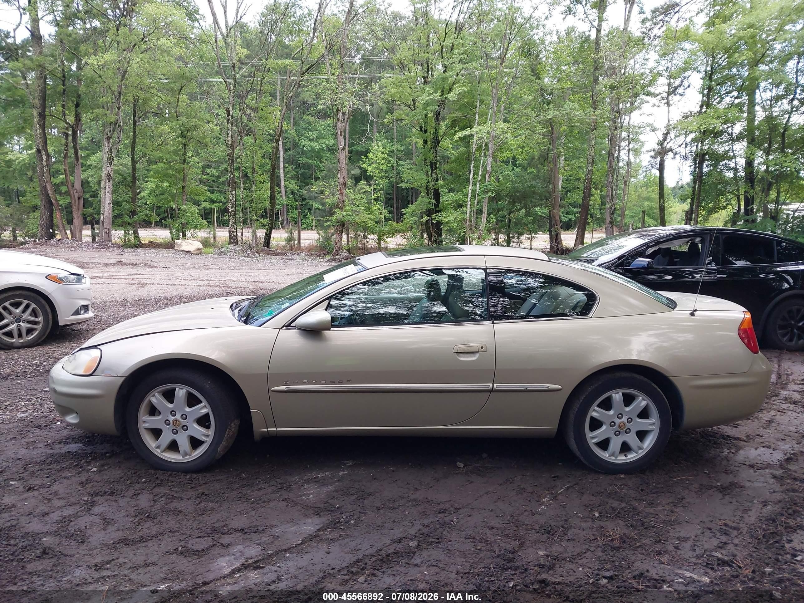 2001 Chrysler Sebring Lxi Gold vin: 4C3AG52H11E072218
