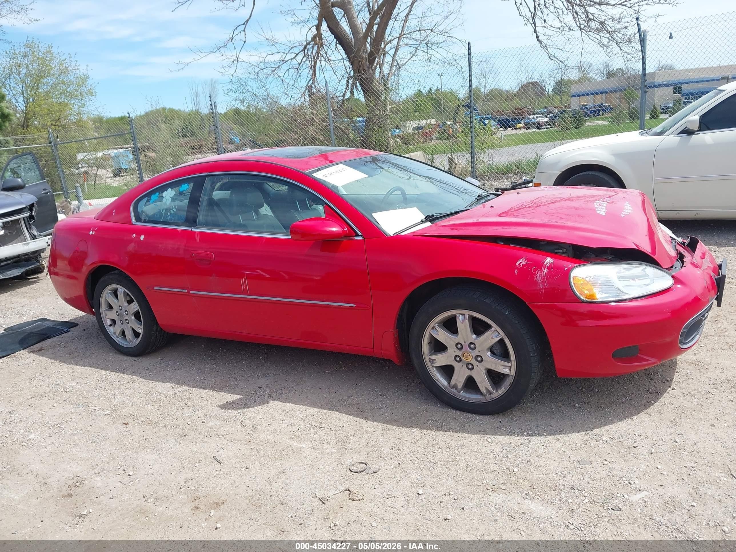 2002 Chrysler Sebring Lxi Red vin: 4C3AG52H22E112176