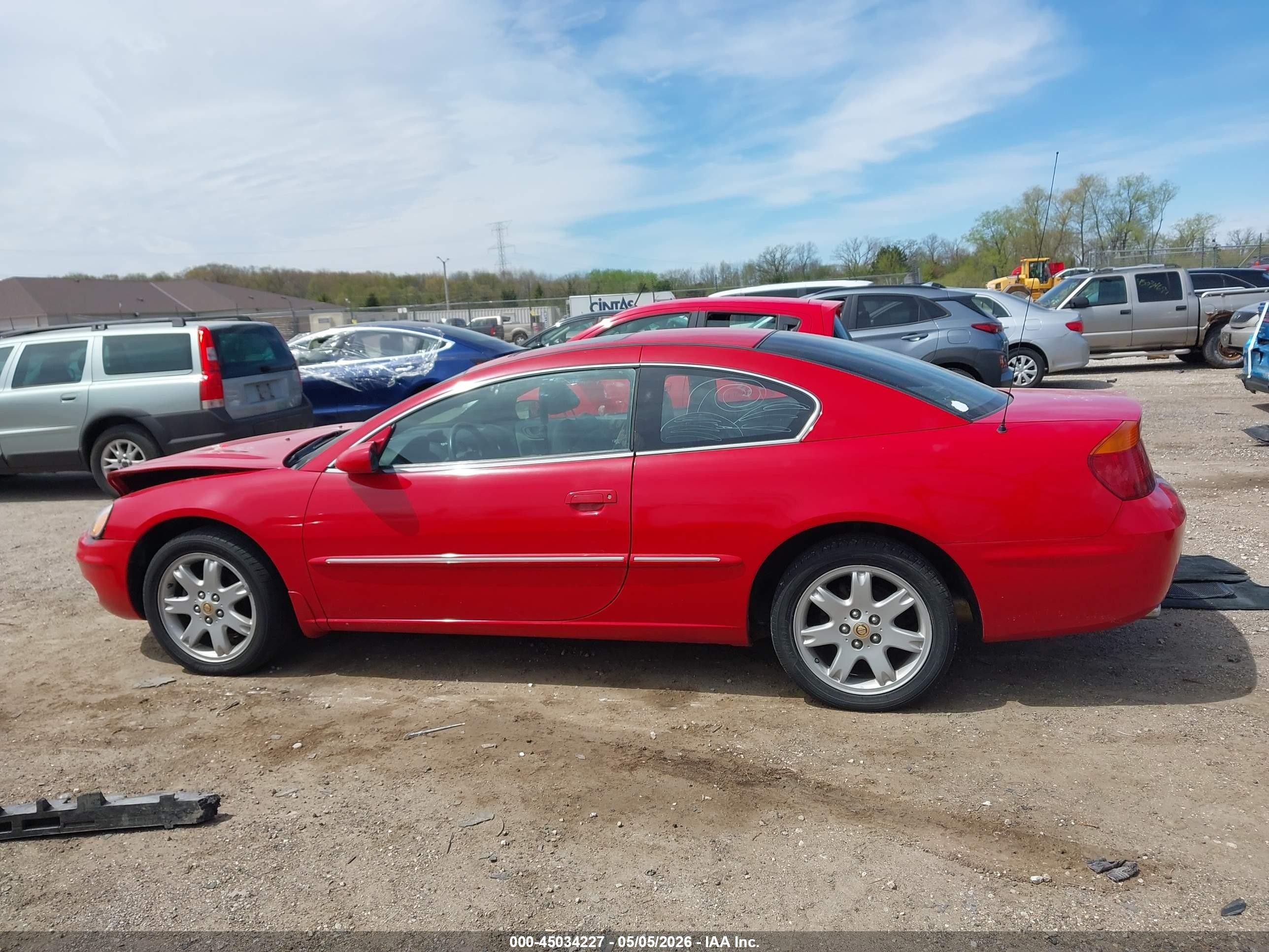 2002 Chrysler Sebring Lxi Red vin: 4C3AG52H22E112176