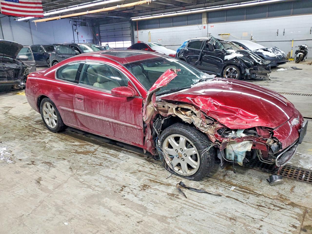 2002 Chrysler Sebring Lxi Red vin: 4C3AG52H92E081833