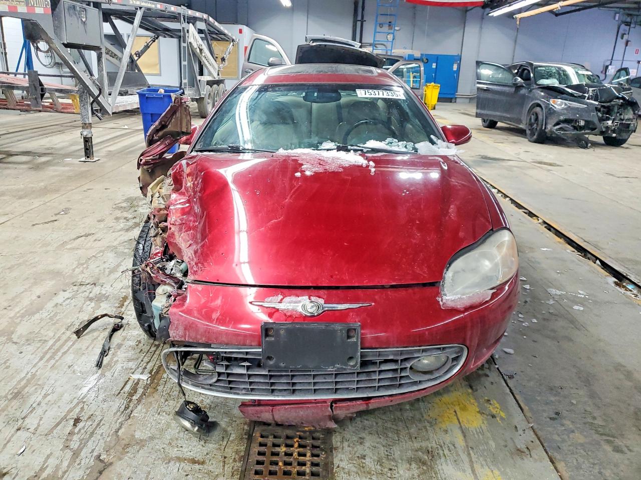 2002 Chrysler Sebring Lxi Red vin: 4C3AG52H92E081833