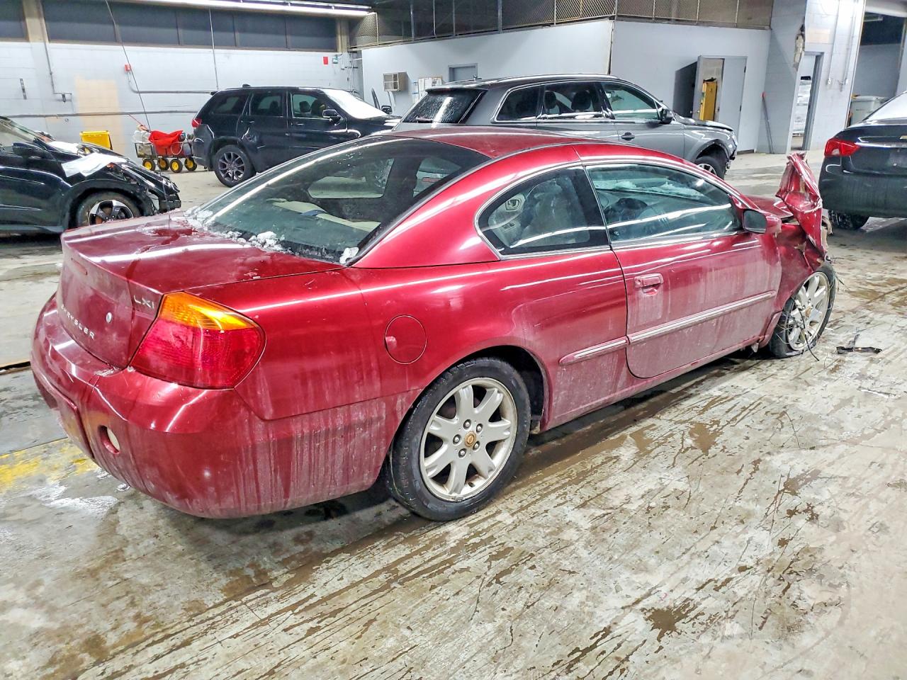 2002 Chrysler Sebring Lxi Red vin: 4C3AG52H92E081833