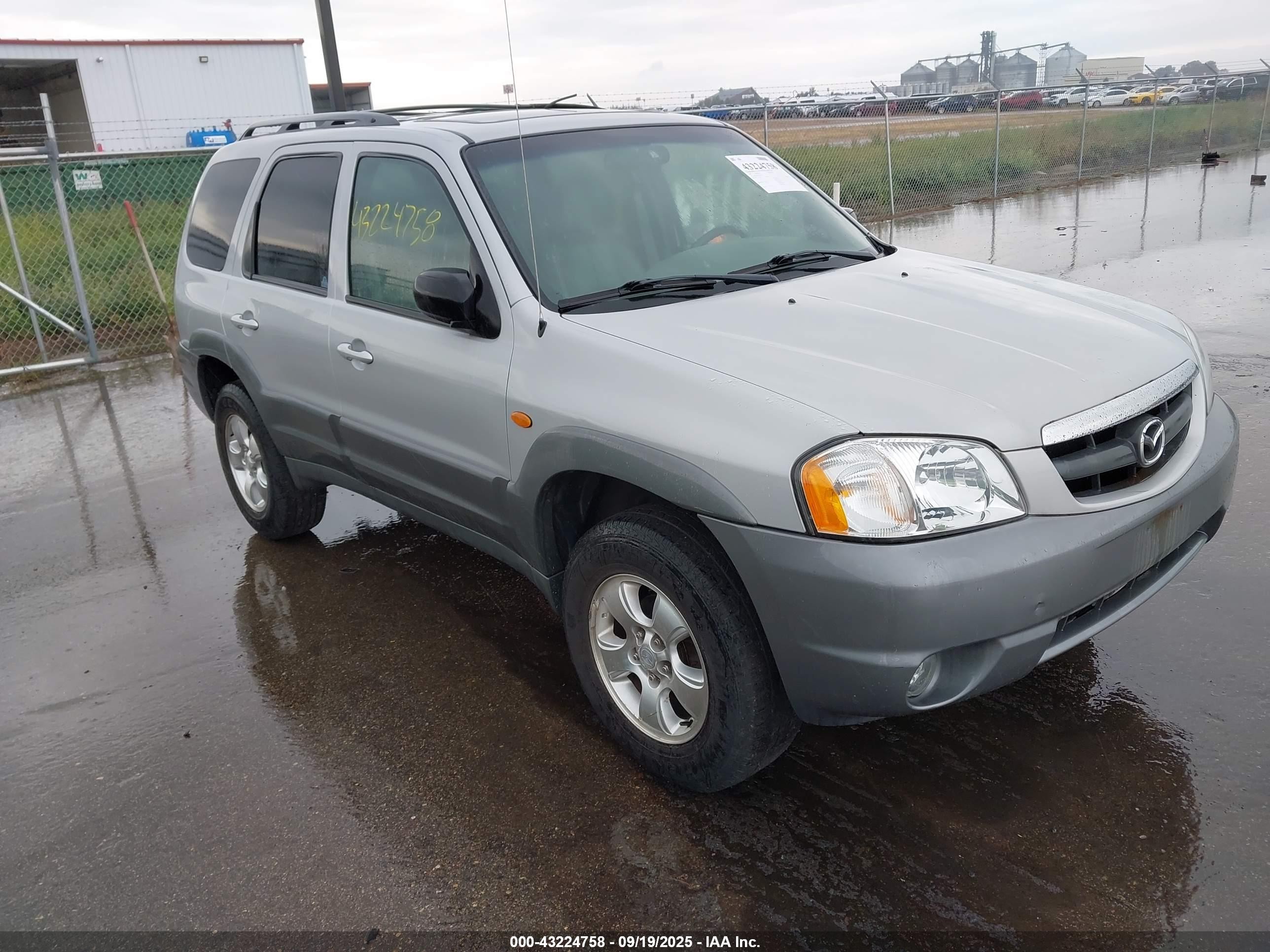 2002 Mazda Tribute Lx/es Silver vin: 4F2CU08122KM16234
