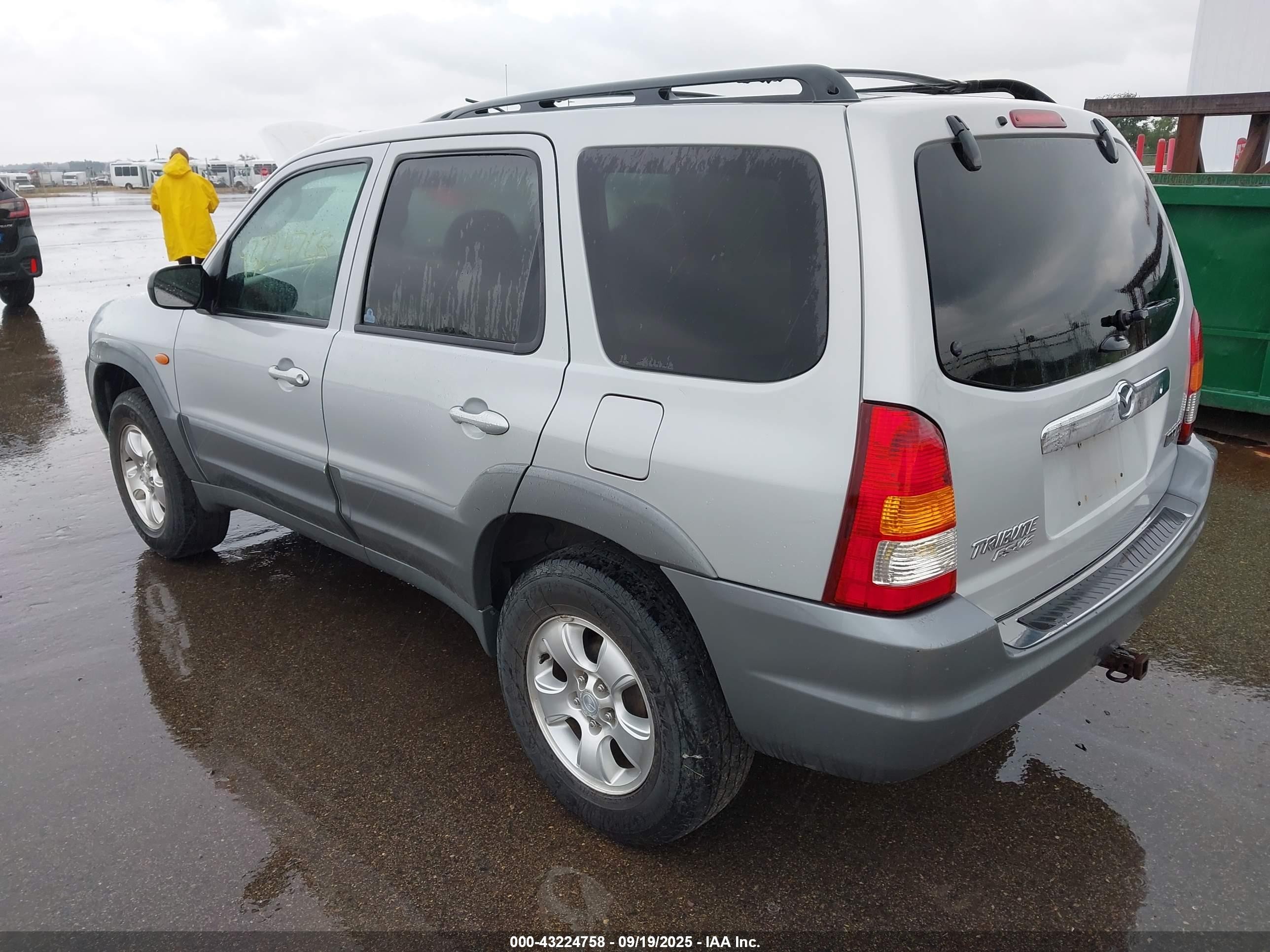 2002 Mazda Tribute Lx/es Silver vin: 4F2CU08122KM16234
