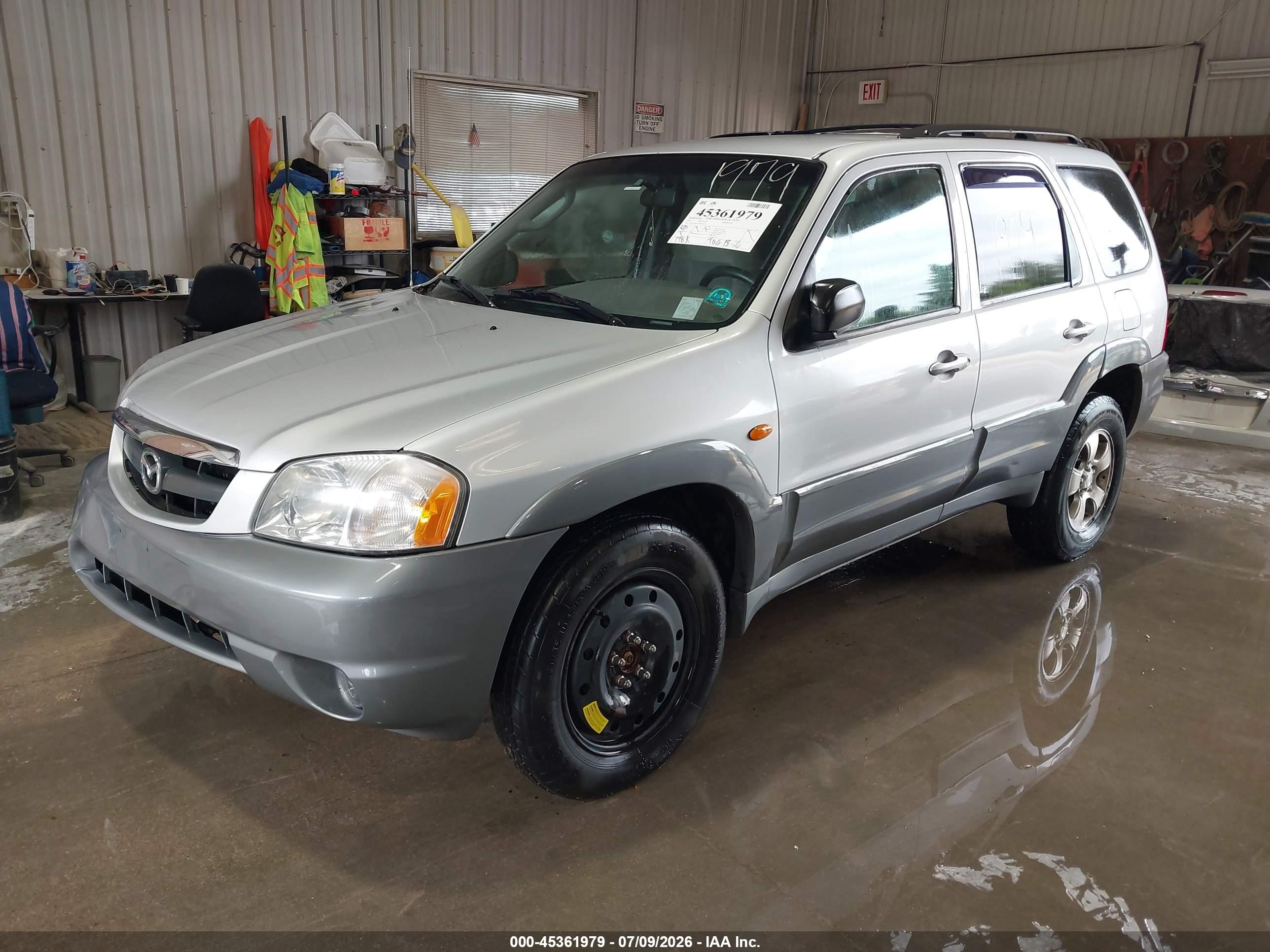 2001 Mazda Tribute Es V6/lx V6 Silver vin: 4F2CU08131KM37253