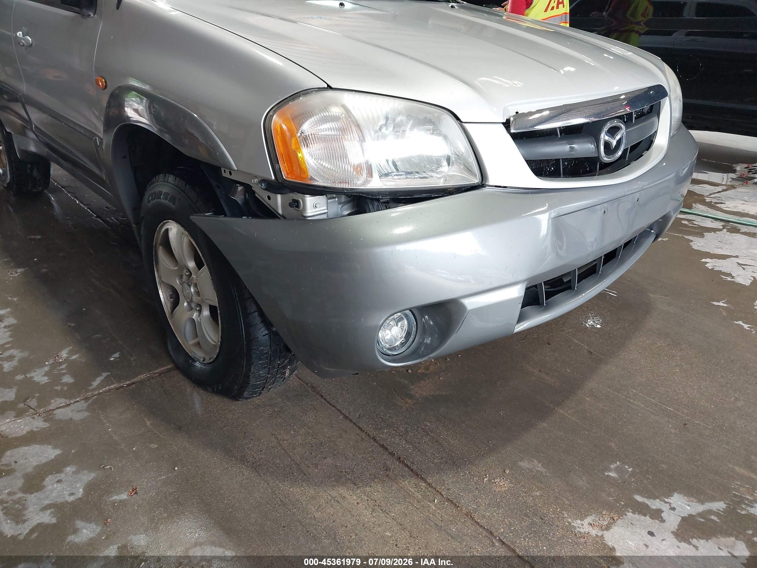 2001 Mazda Tribute Es V6/lx V6 Silver vin: 4F2CU08131KM37253