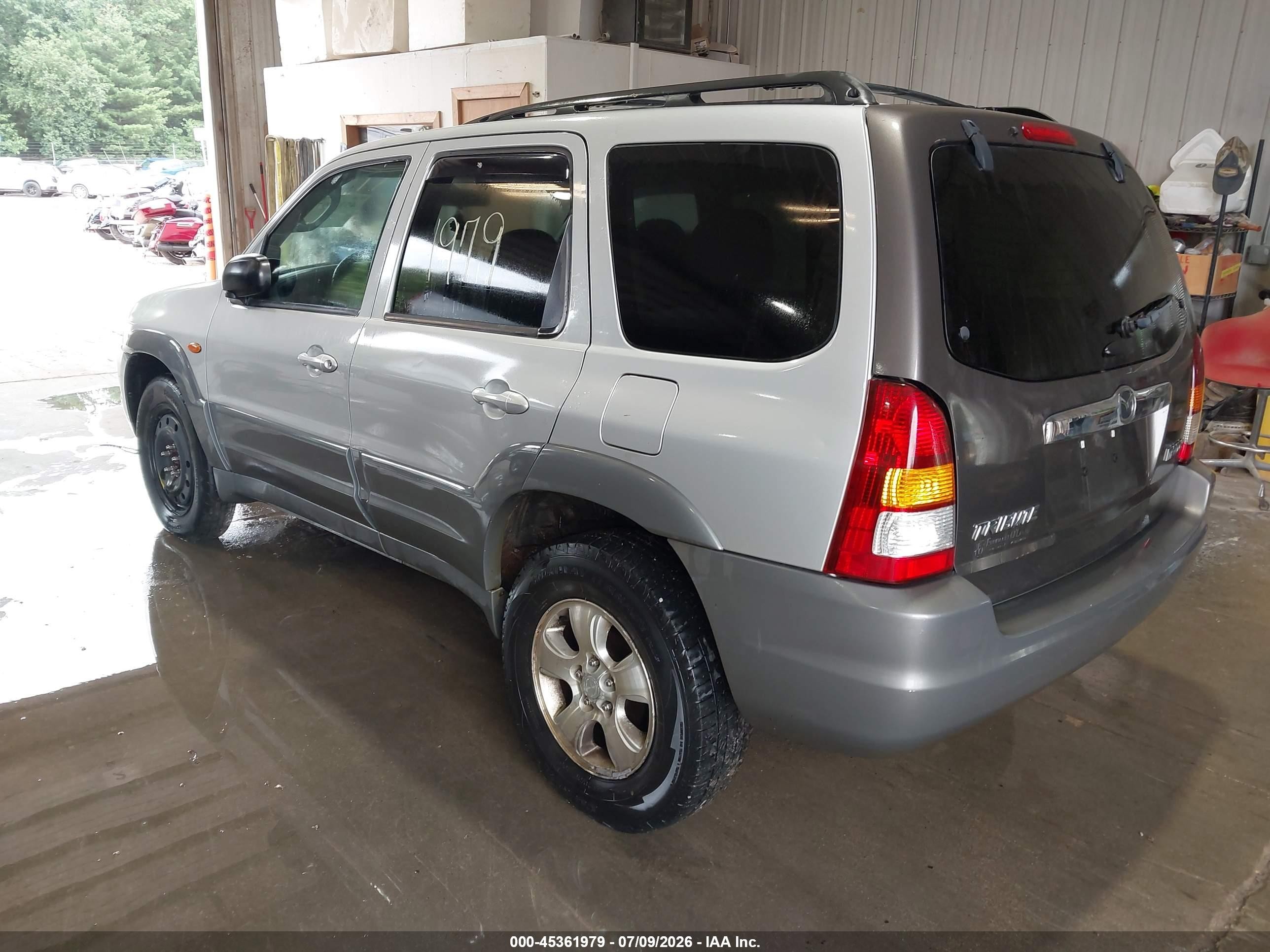 2001 Mazda Tribute Es V6/lx V6 Silver vin: 4F2CU08131KM37253