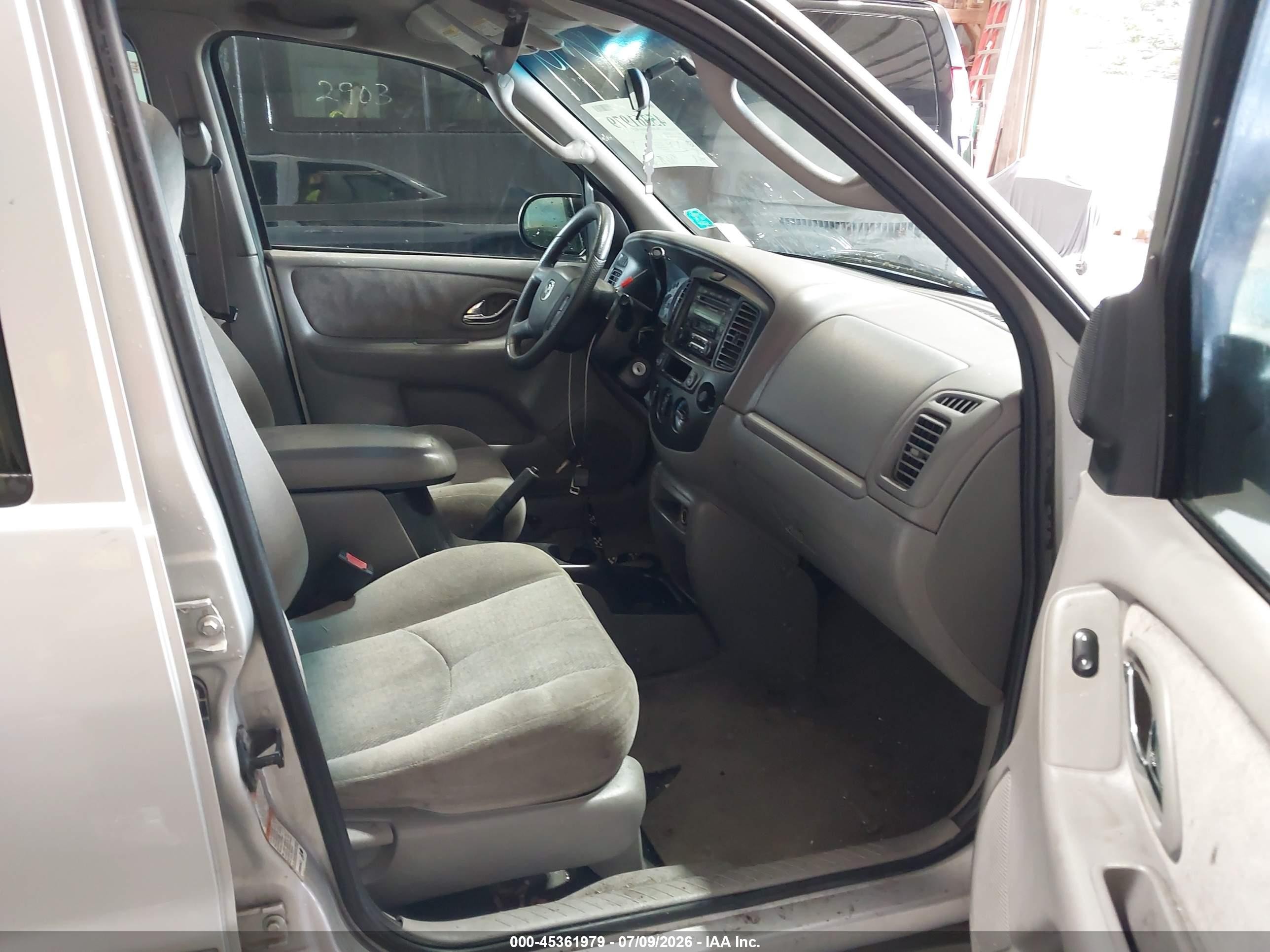 2001 Mazda Tribute Es V6/lx V6 Silver vin: 4F2CU08131KM37253
