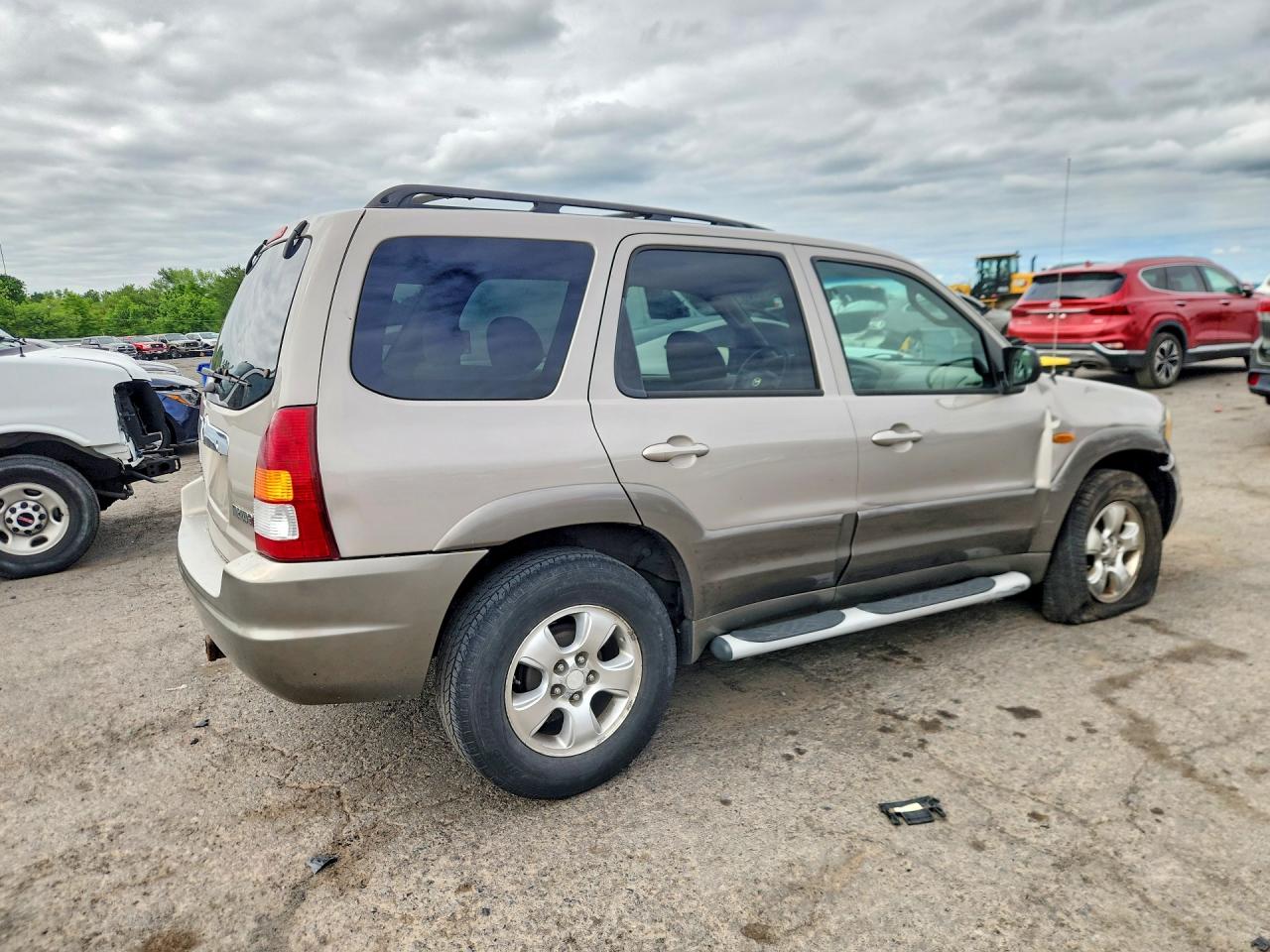 2002 Mazda Tribute Lx Gray vin: 4F2CU081X2KM55735