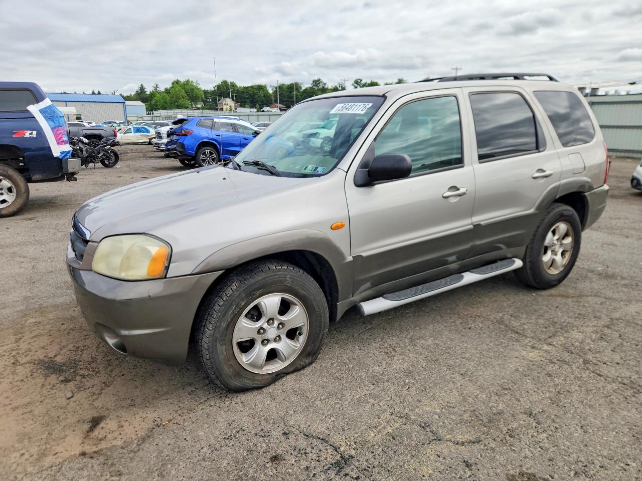 2002 Mazda Tribute Lx Gray vin: 4F2CU081X2KM55735
