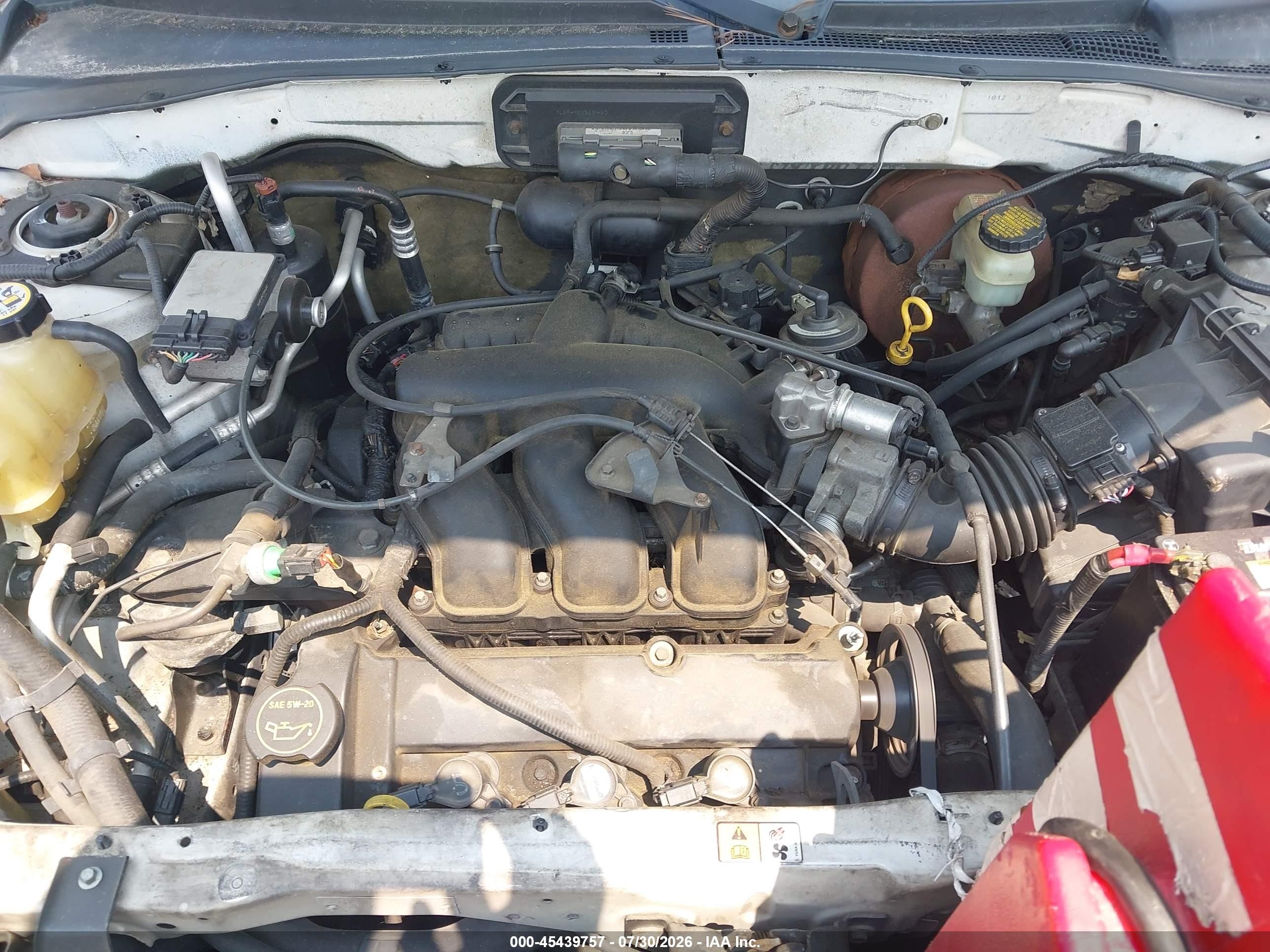 2001 Mazda Tribute Es V6/lx V6 White vin: 4F2CU09111KM24855