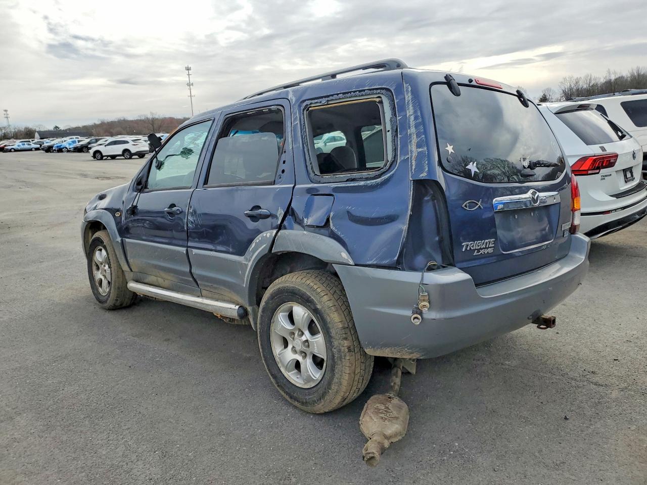 2002 Mazda Tribute Lx Blue vin: 4F2CU09122KM17026