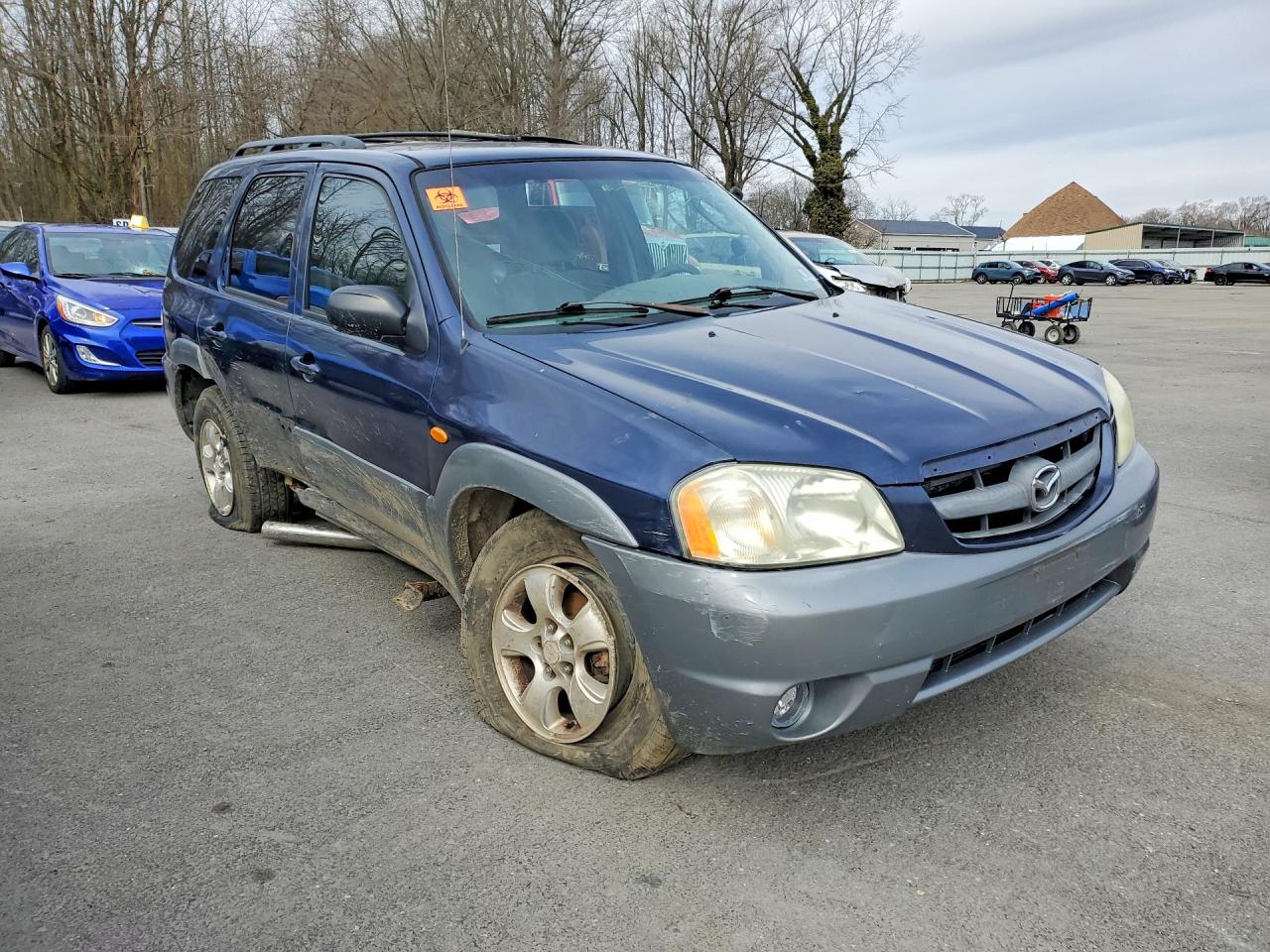 2002 Mazda Tribute Lx Blue vin: 4F2CU09122KM17026