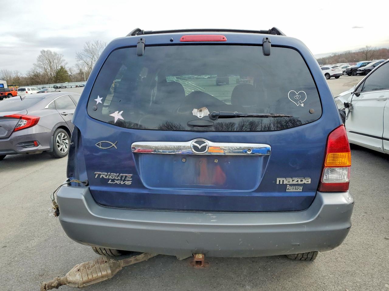 2002 Mazda Tribute Lx Blue vin: 4F2CU09122KM17026