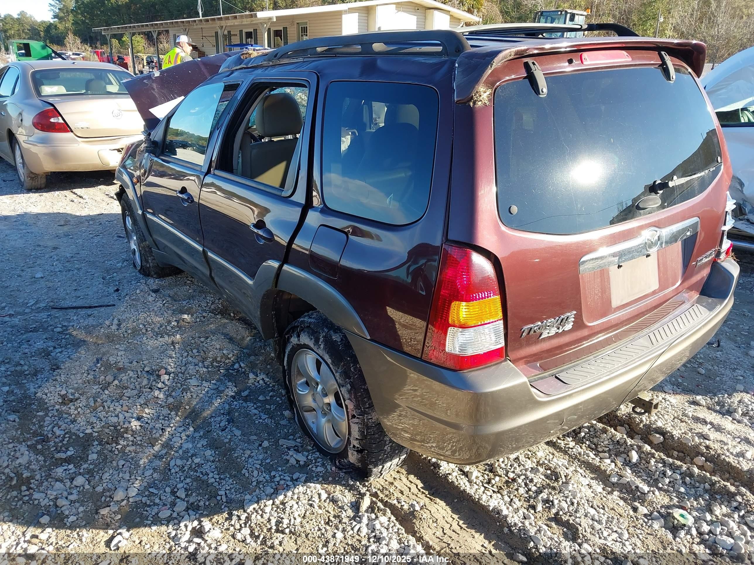 2002 Mazda Tribute Es V6/lx V6 Burgundy vin: 4F2CU09162KM55004