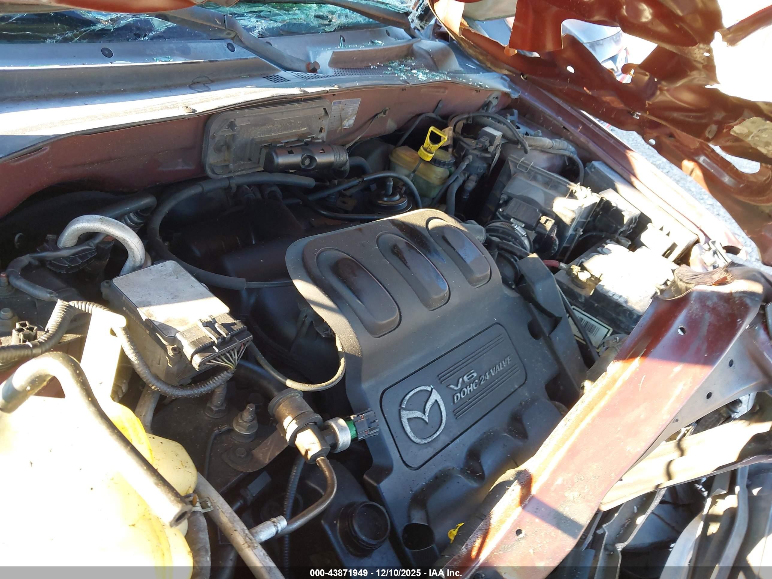 2002 Mazda Tribute Es V6/lx V6 Burgundy vin: 4F2CU09162KM55004