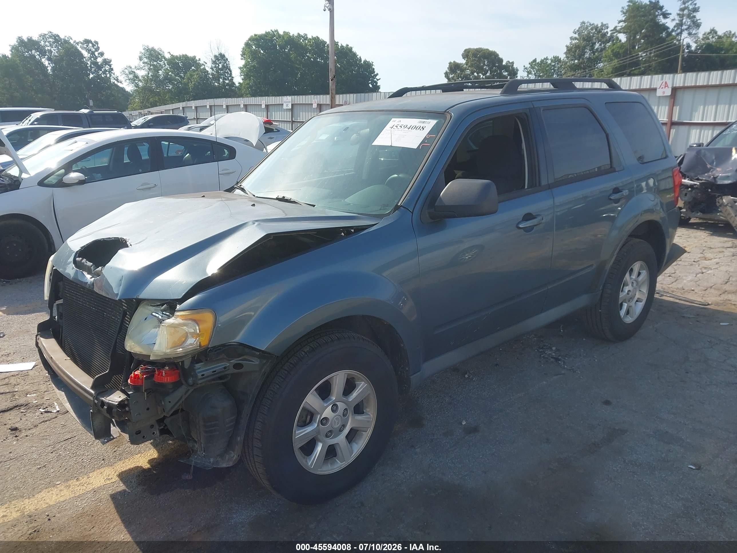 2011 Mazda Tribute I Touring Blue vin: 4F2CY0C72BKM02026